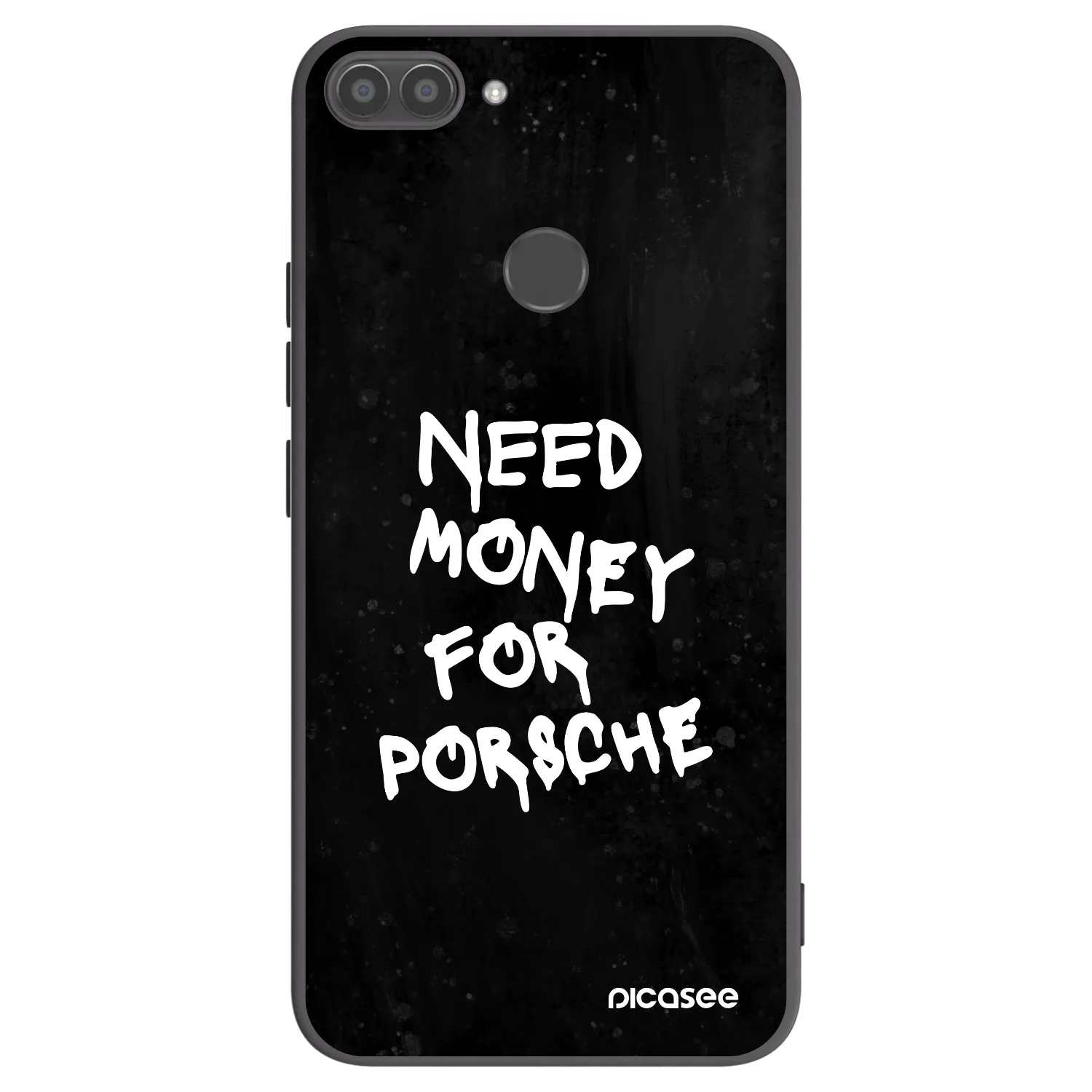 Picasee crna silikonska maskica za Huawei P Smart - Black Dollar