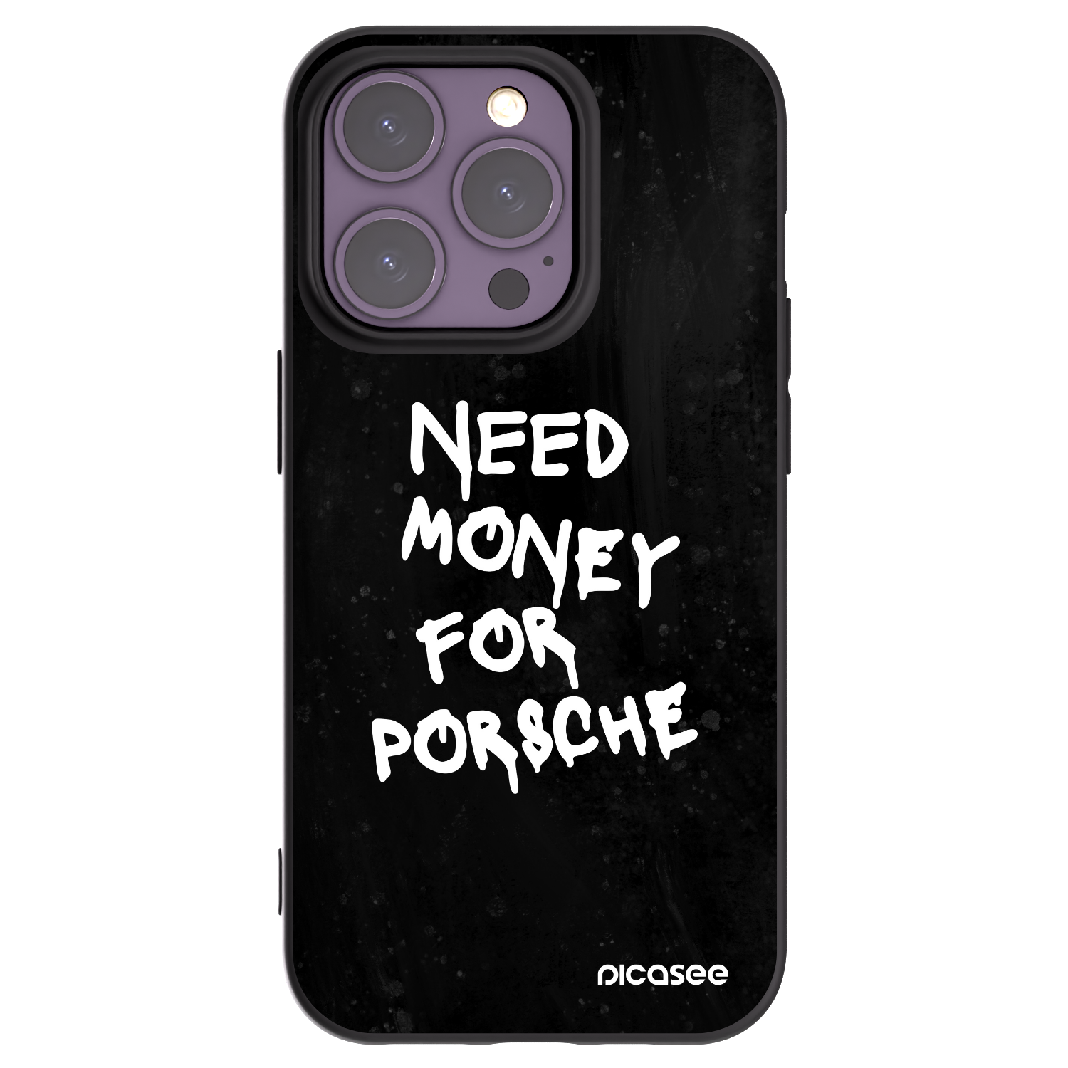 Picasee crna silikonska maskica za Apple iPhone 14 Pro - Black Dollar