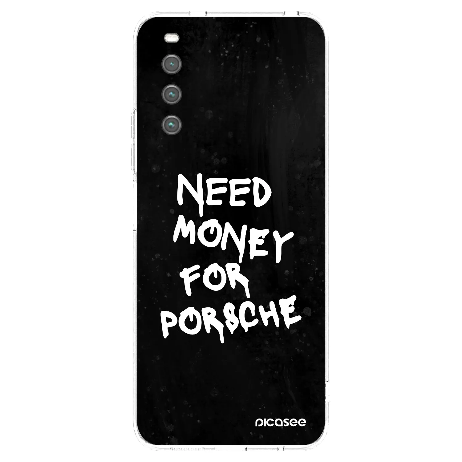Picasee silikonska prozirna maskica za Sony Xperia 10 IV 5G - Black Dollar