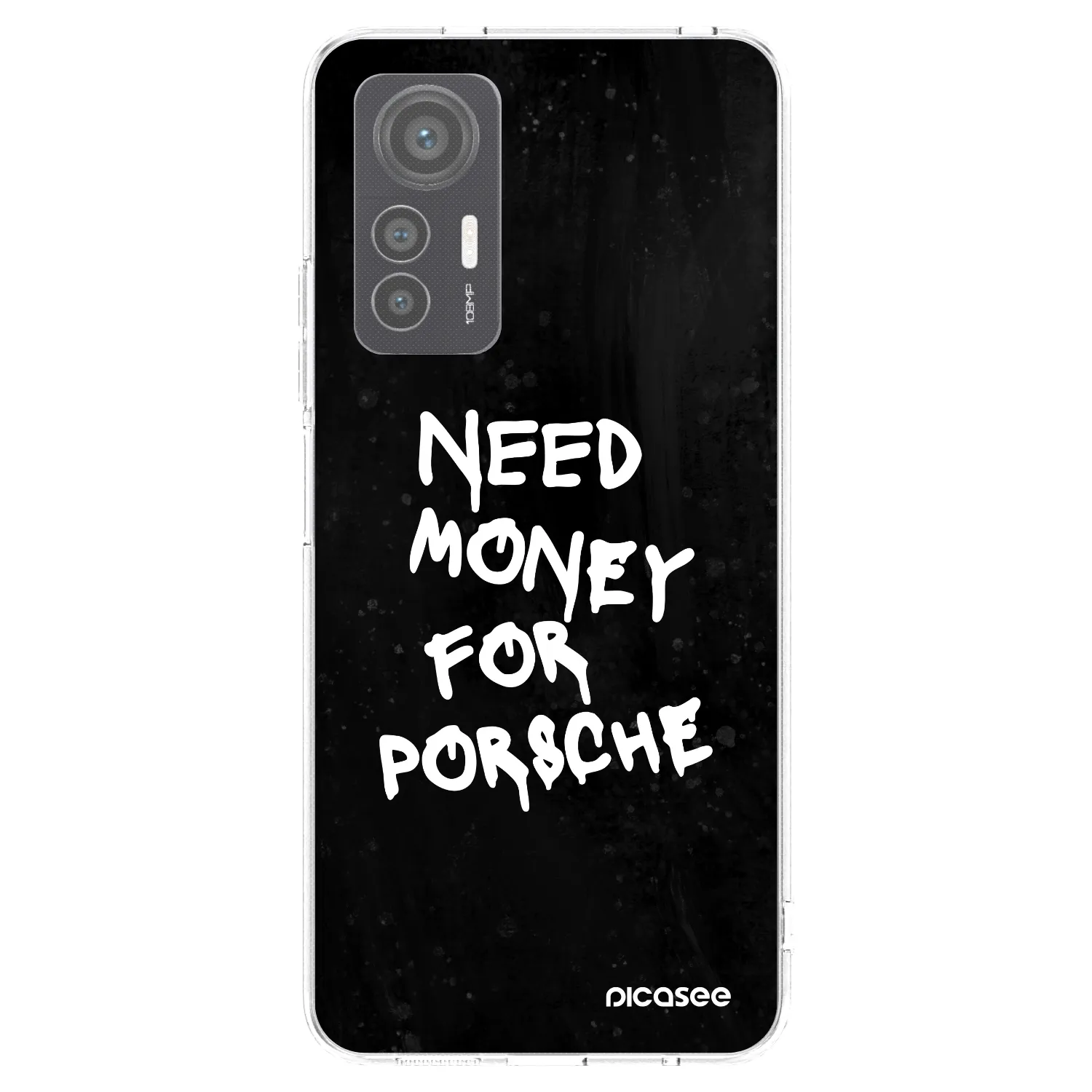Picasee silikonska prozirna maskica za Xiaomi 12 Lite - Black Dollar
