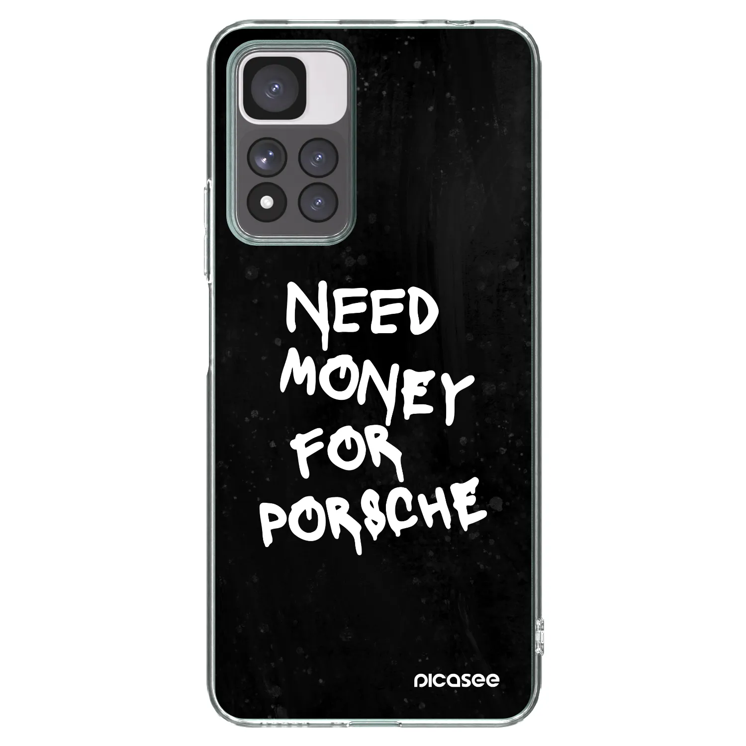 Picasee silikonska prozirna maskica za Xiaomi Redmi Note 11 Pro+ 5G - Black Dollar