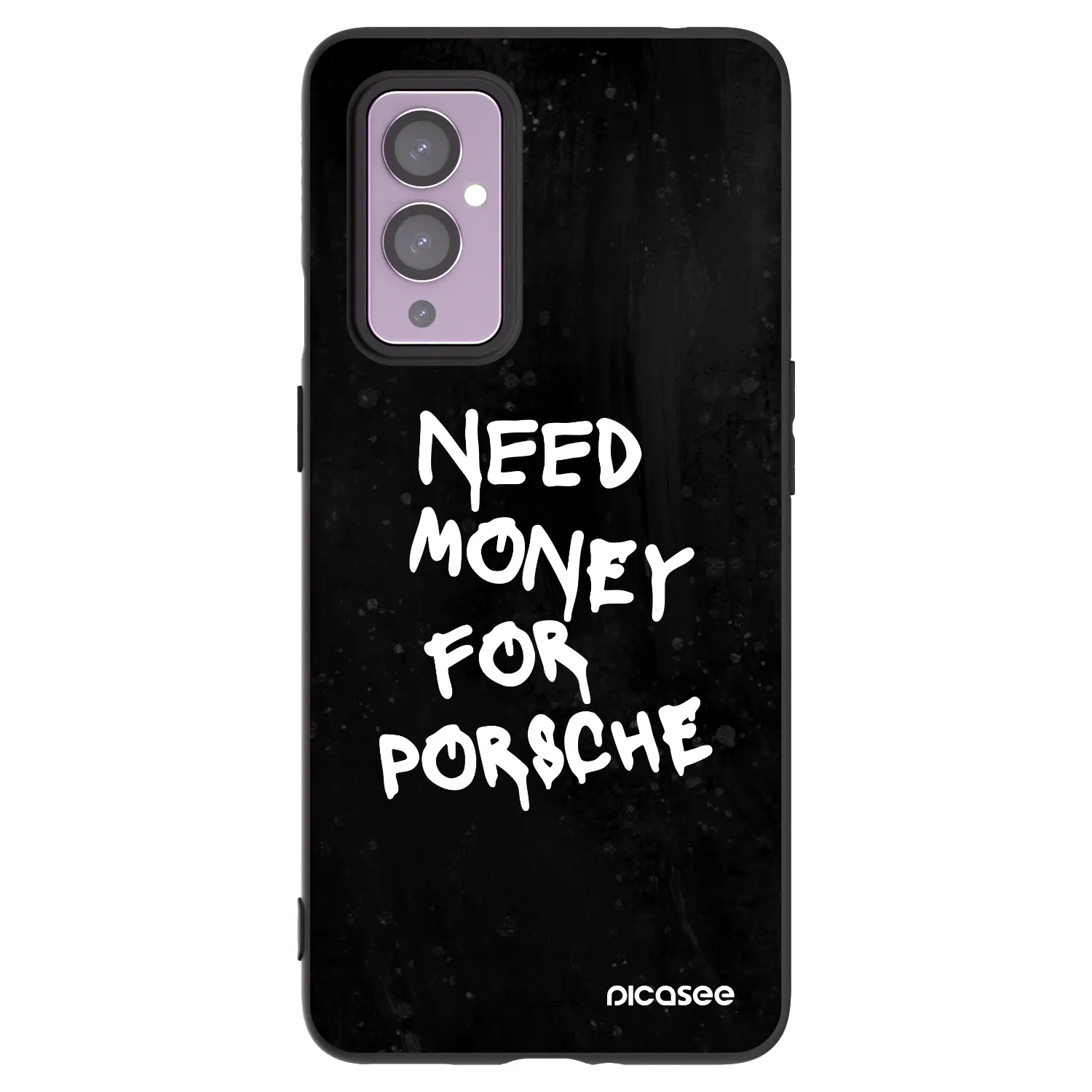 Picasee crna silikonska maskica za OnePlus 9 - Black Dollar