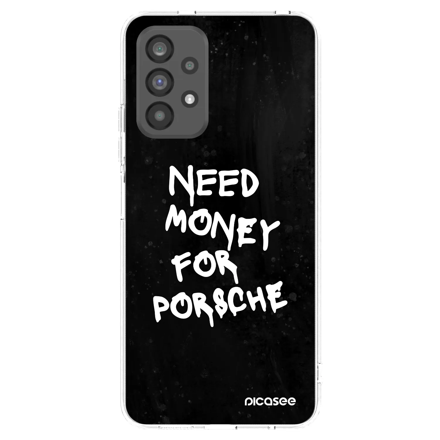 Picasee silikonska prozirna maskica za Samsung Galaxy A73 5G - Black Dollar