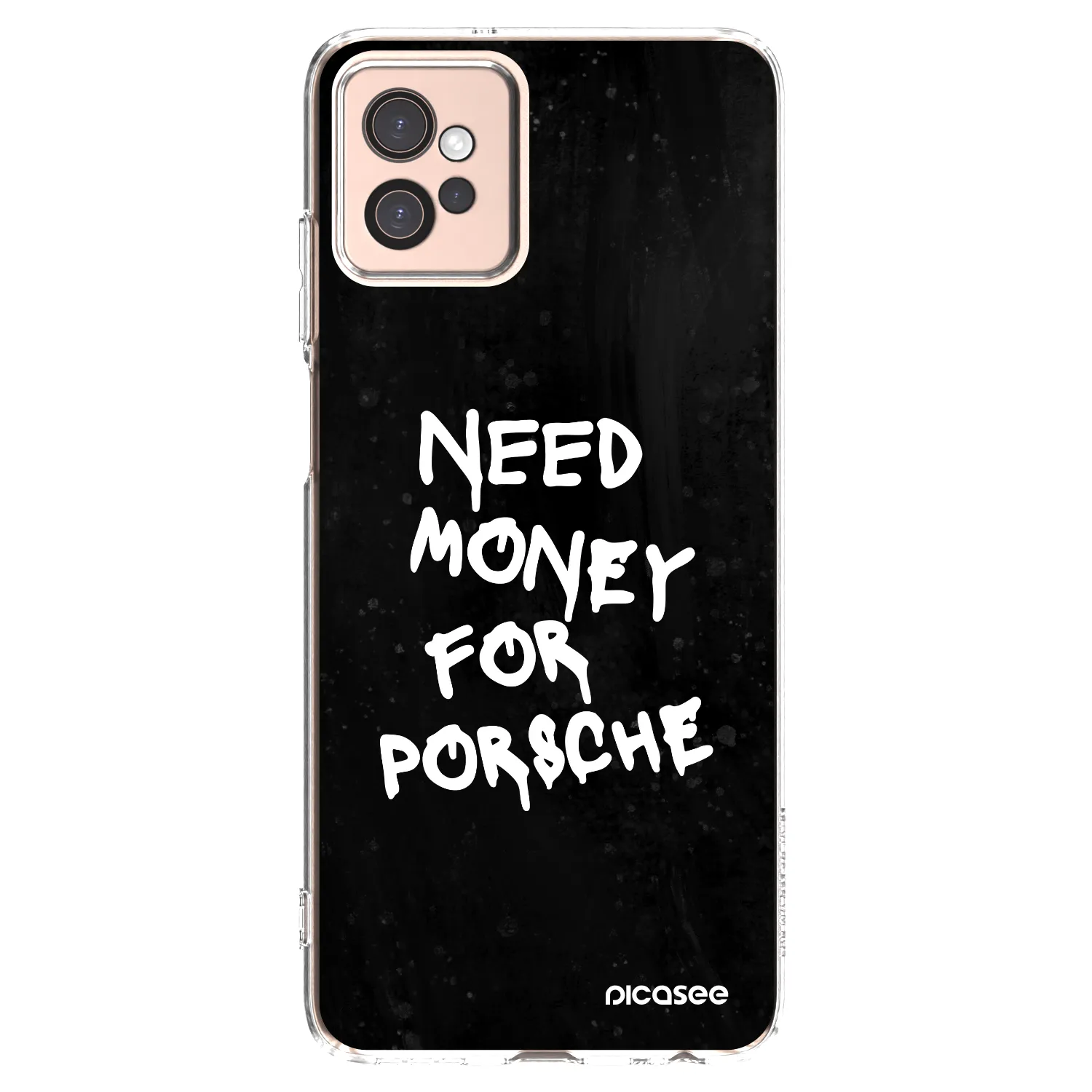 Picasee silikonska prozirna maskica za Motorola Moto G32 - Black Dollar