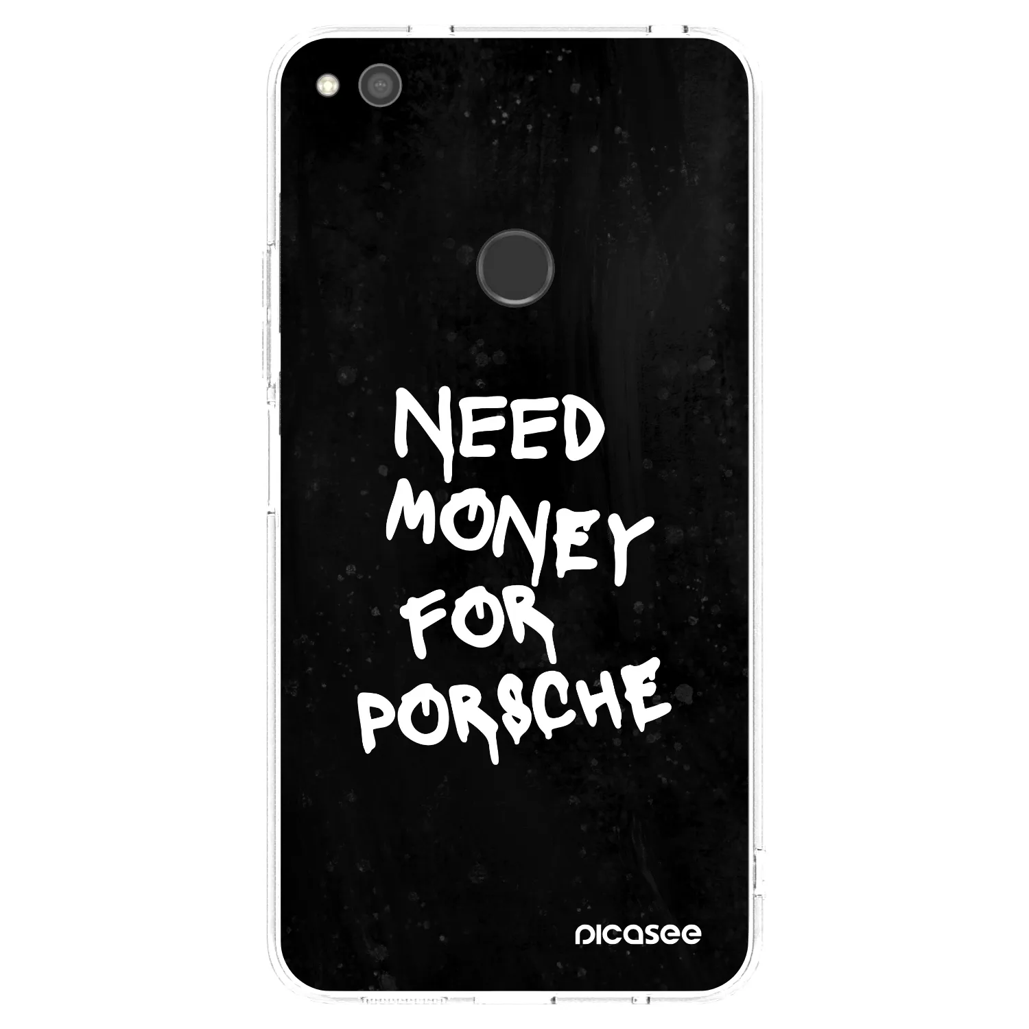 Picasee silikonska prozirna maskica za Huawei P9 Lite 2017 - Black Dollar