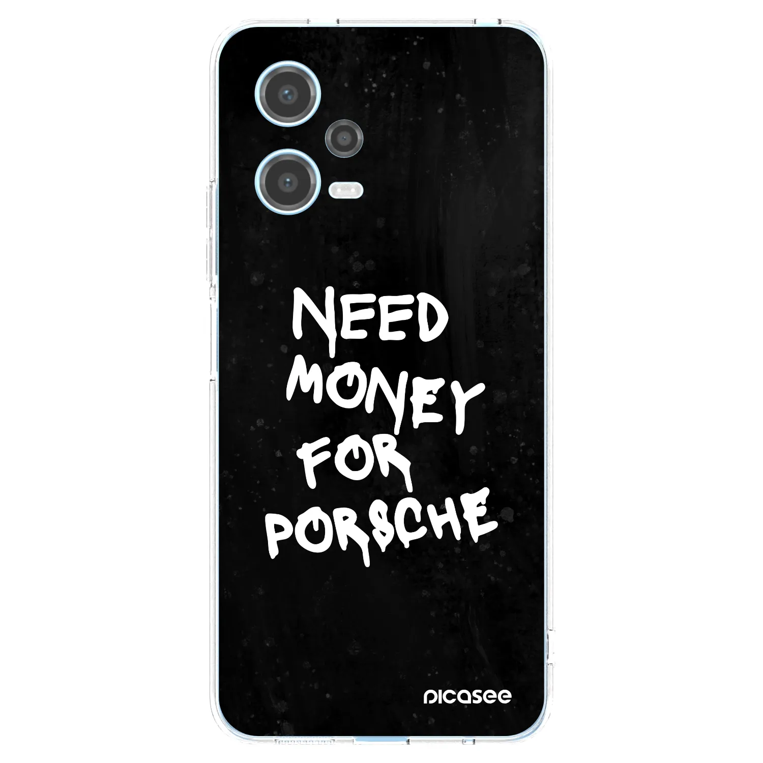 Picasee silikonska prozirna maskica za Xiaomi Redmi Note 12 5G - Black Dollar