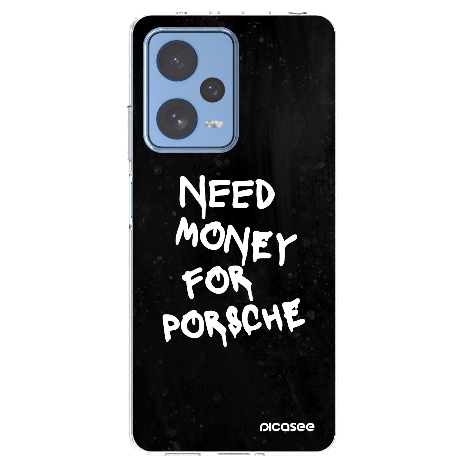 Picasee silikonska prozirna maskica za Xiaomi Redmi Note 12 Pro 5G - Black Dollar