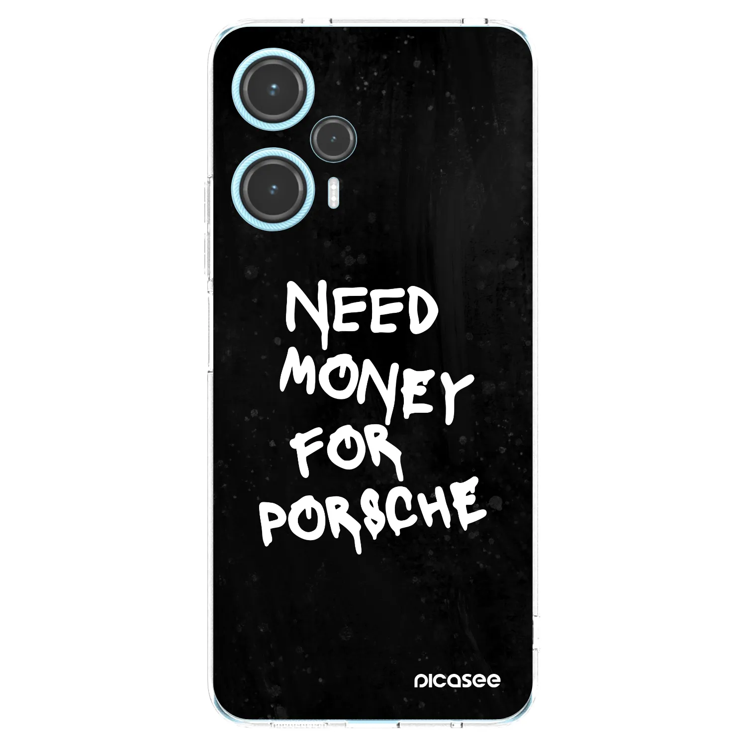 Picasee silikonska prozirna maskica za Xiaomi Poco F5 - Black Dollar