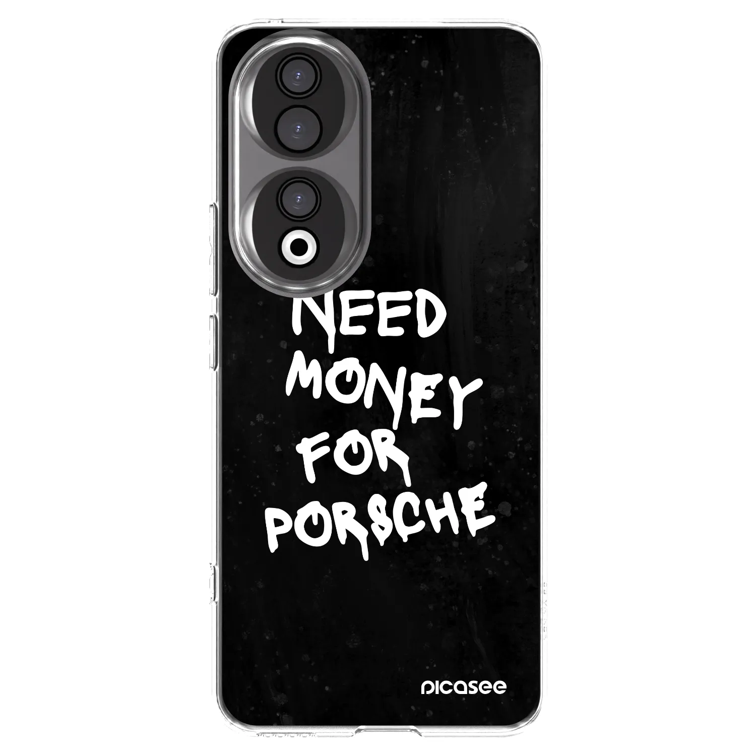 Picasee silikonska prozirna maskica za Honor 90 5G - Black Dollar