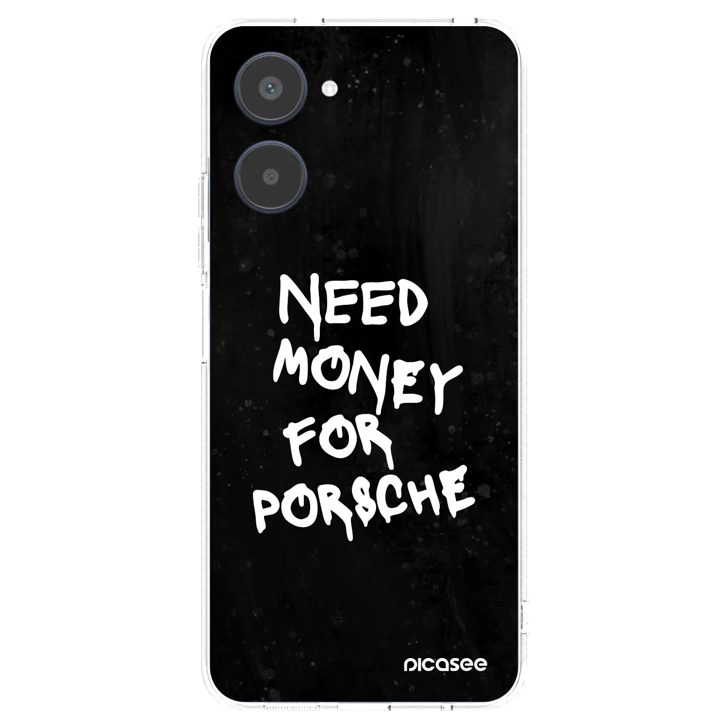 Picasee silikonska prozirna maskica za Realme 10 4G - Black Dollar