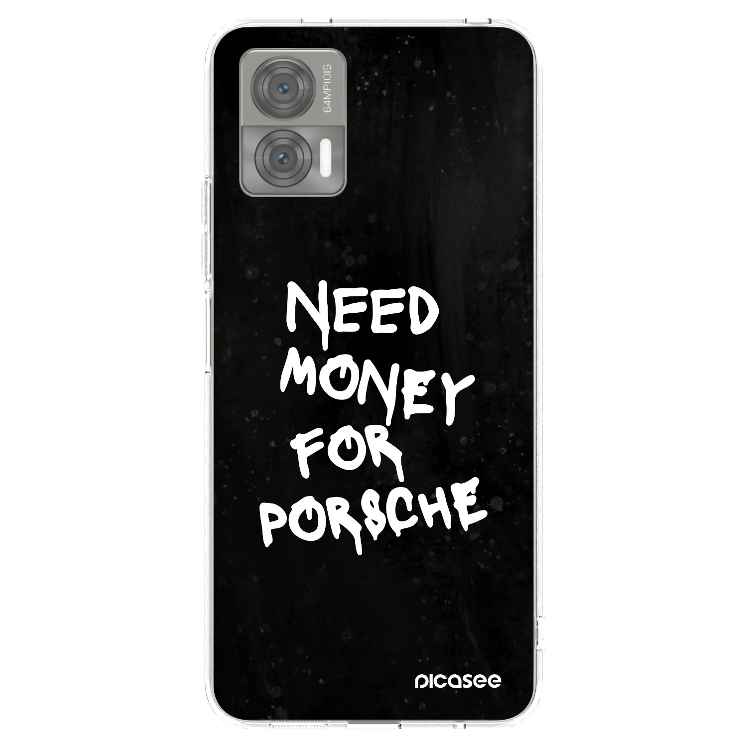 Picasee silikonska prozirna maskica za Motorola Edge 30 Neo - Black Dollar