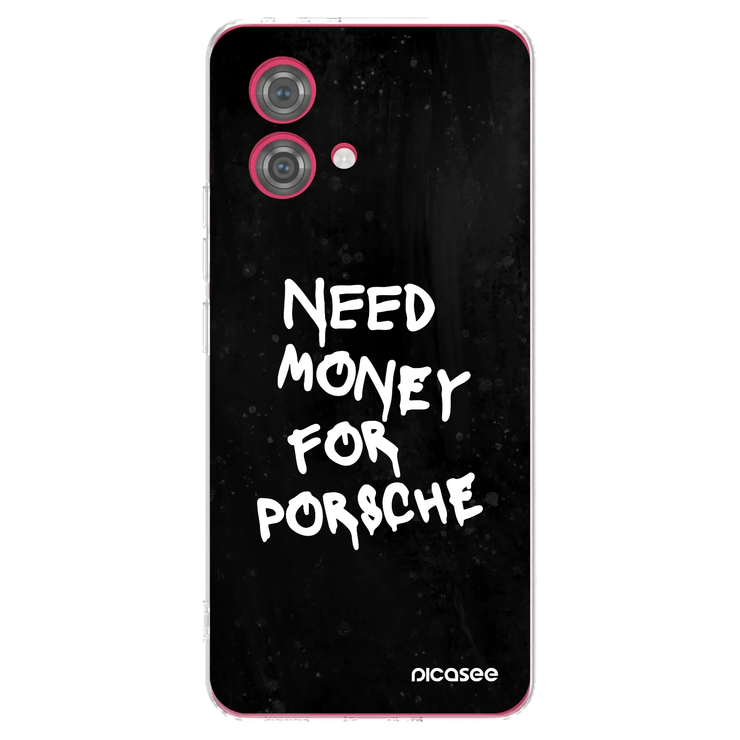 Picasee silikonska prozirna maskica za Motorola Moto G84 5G - Black Dollar