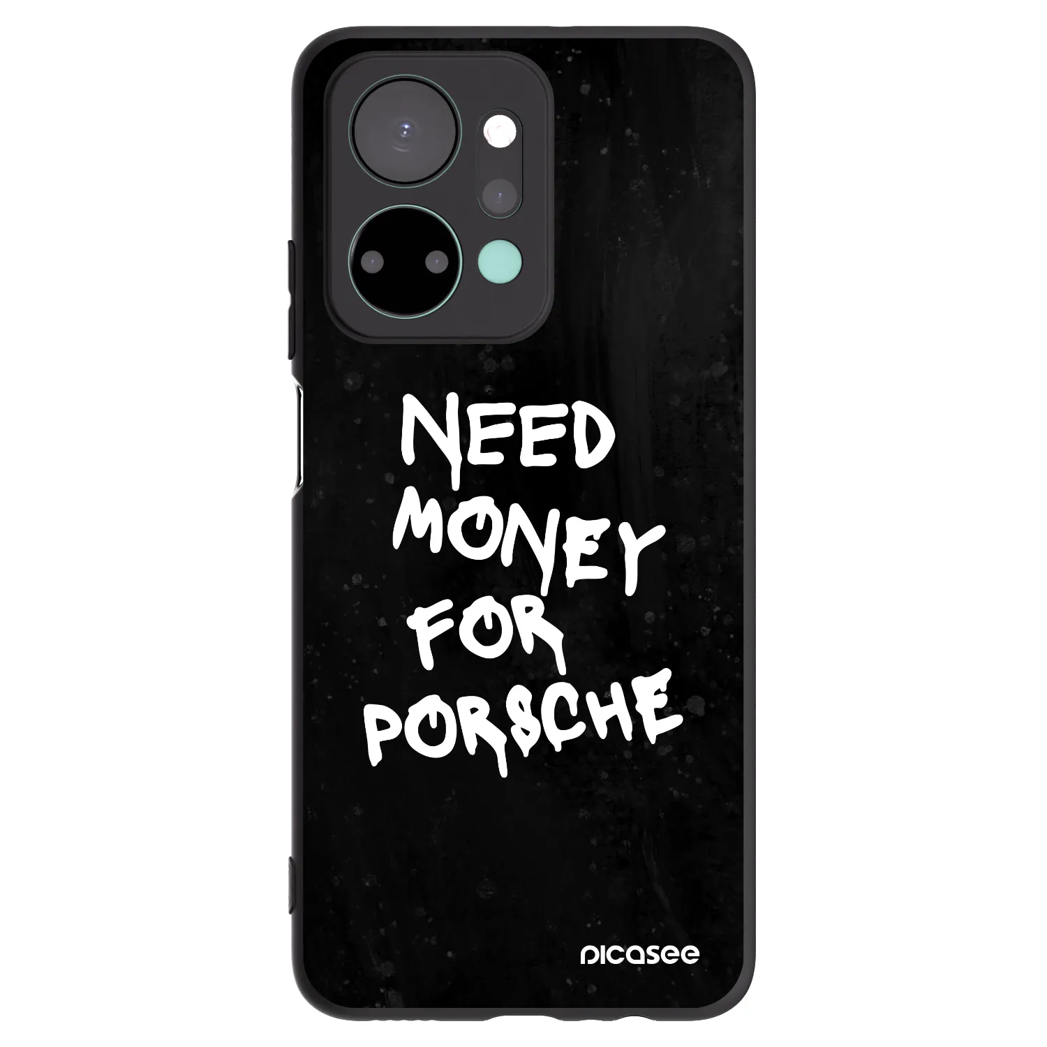 Picasee crna silikonska maskica za Honor X7a - Black Dollar