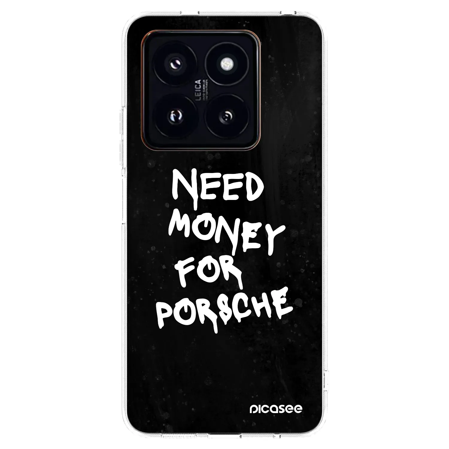 Picasee silikonska prozirna maskica za Xiaomi 14 Pro - Black Dollar
