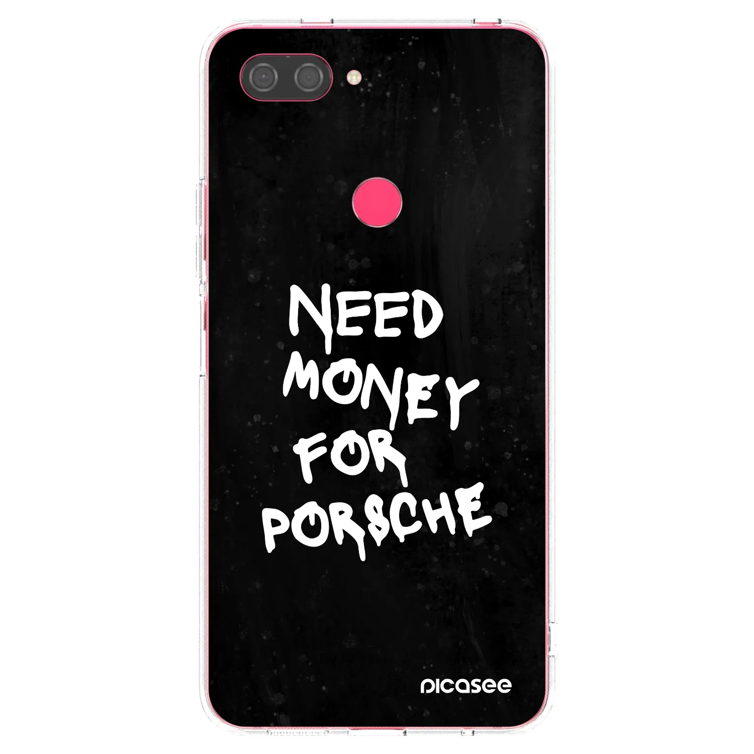 Picasee silikonska prozirna maskica za Xiaomi Mi 8 Lite - Black Dollar