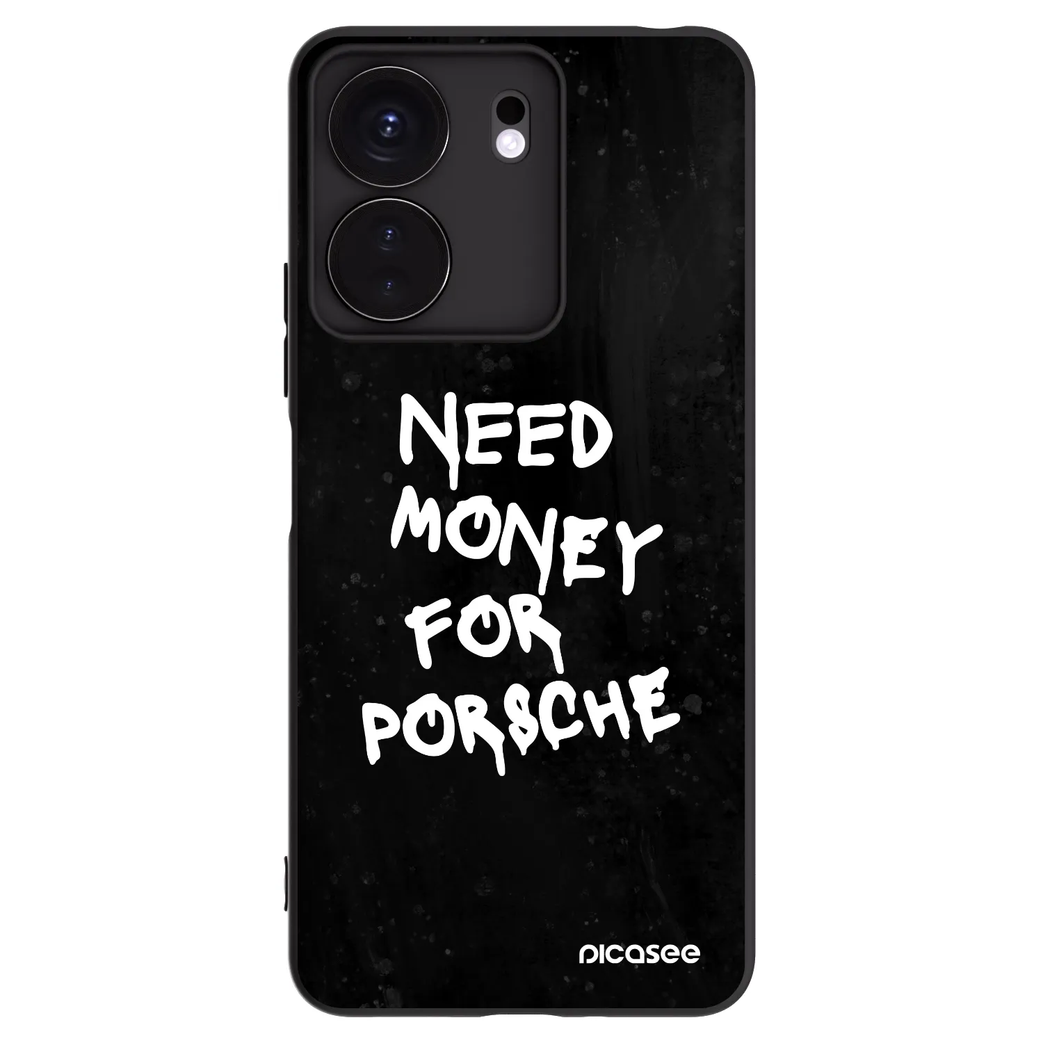 Picasee crna silikonska maskica za Xiaomi Redmi 13C 4G - Black Dollar