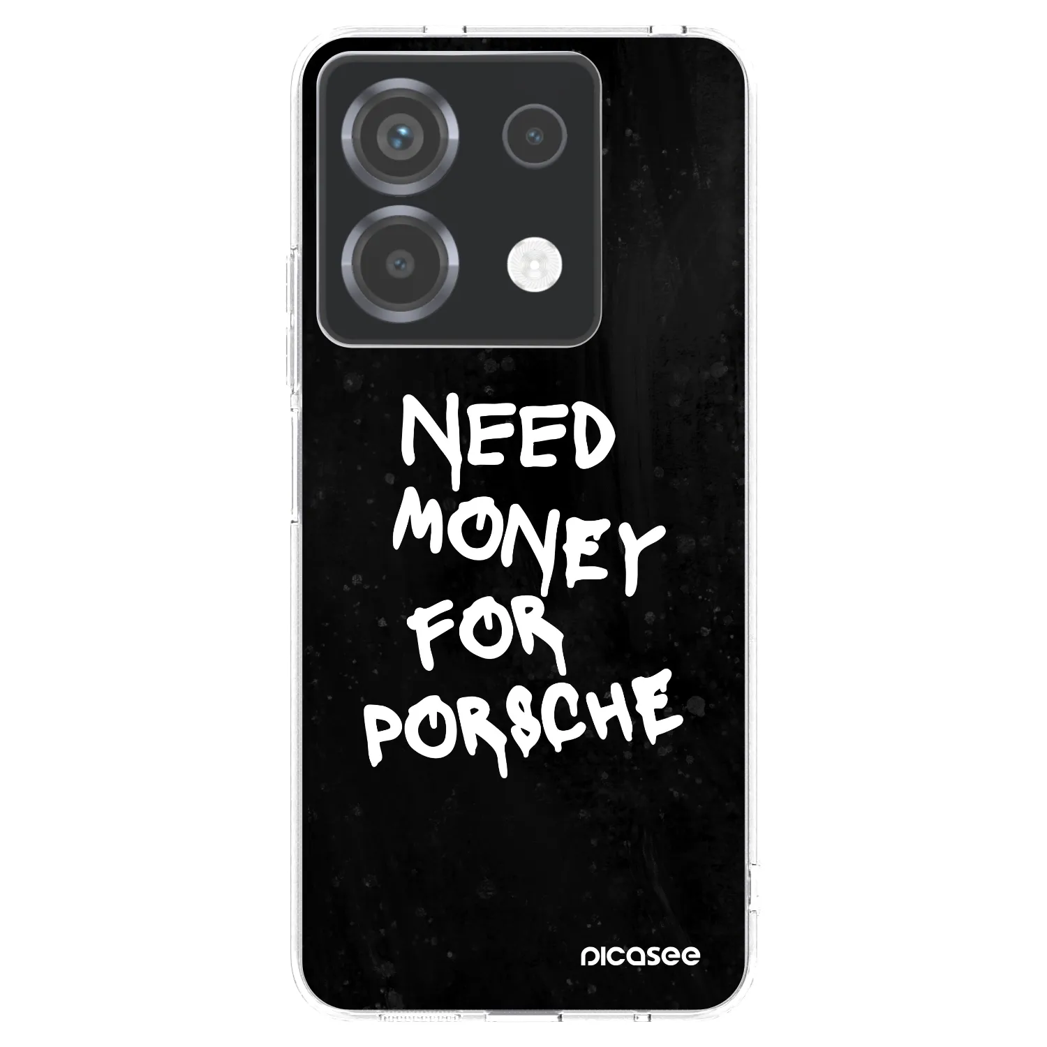 Picasee silikonska prozirna maskica za Xiaomi Poco X6 - Black Dollar