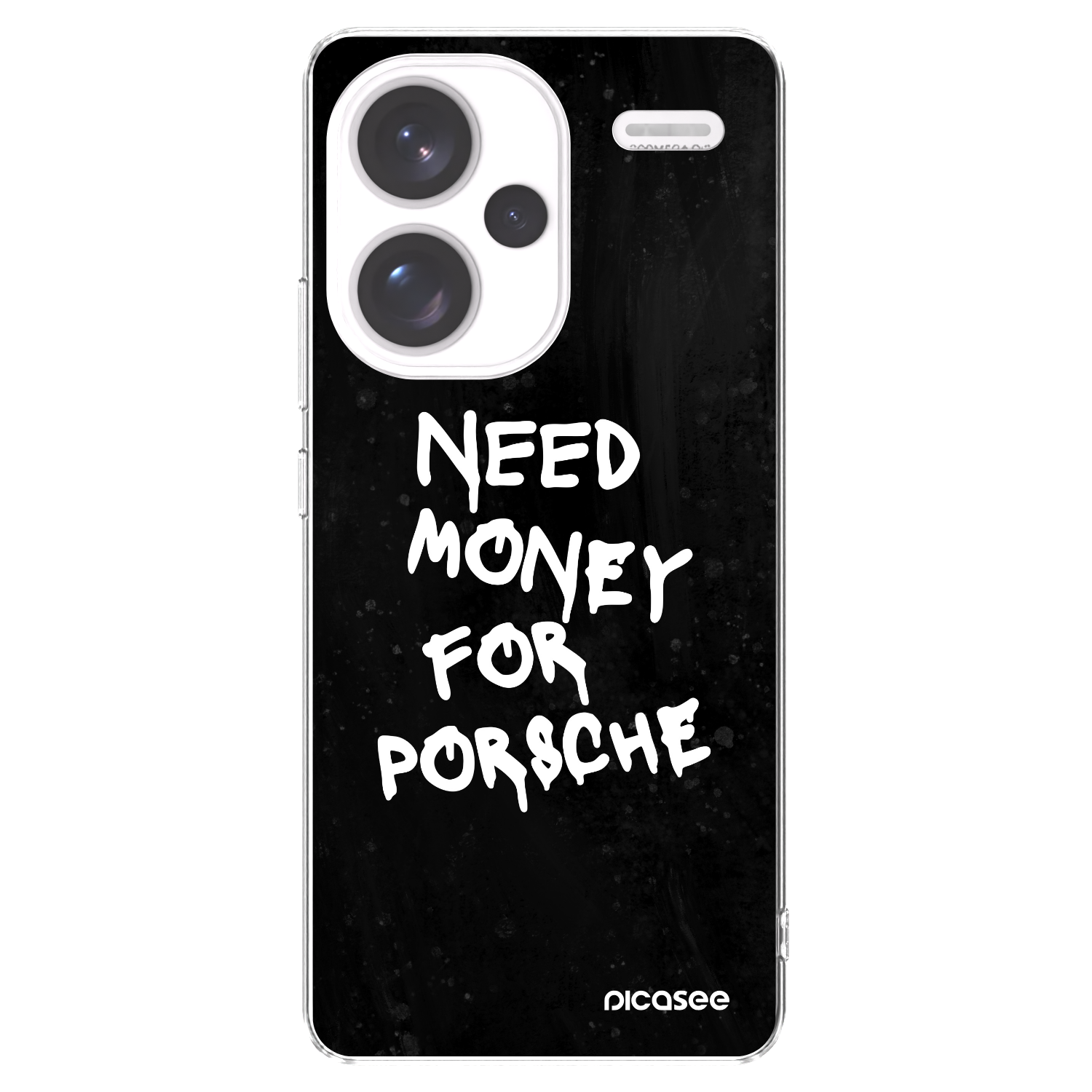 Picasee silikonska prozirna maskica za Xiaomi Redmi Note 13 Pro+ 5G - Black Dollar