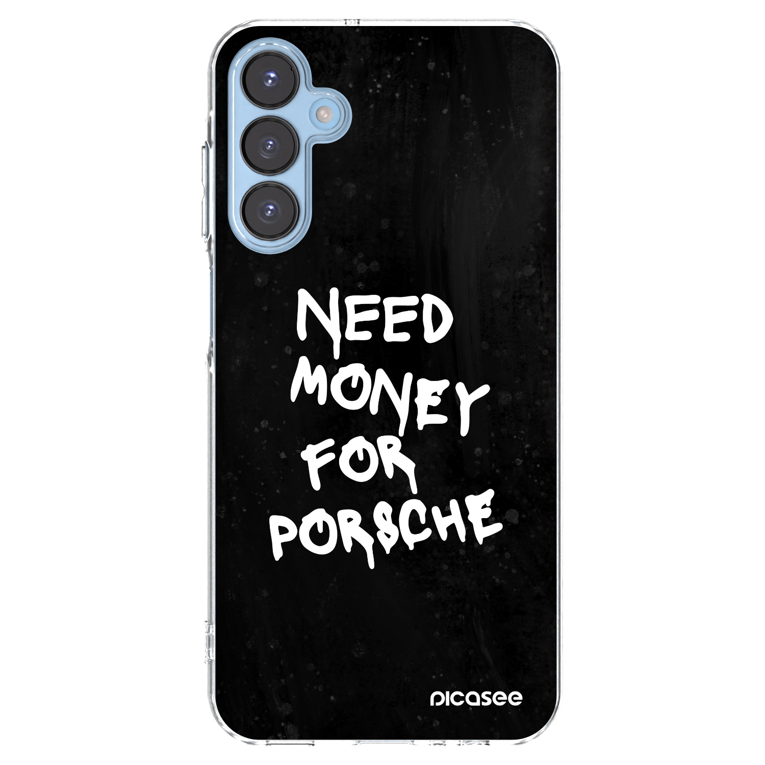 Picasee silikonska prozirna maskica za Samsung Galaxy A15 A156B 5G - Black Dollar