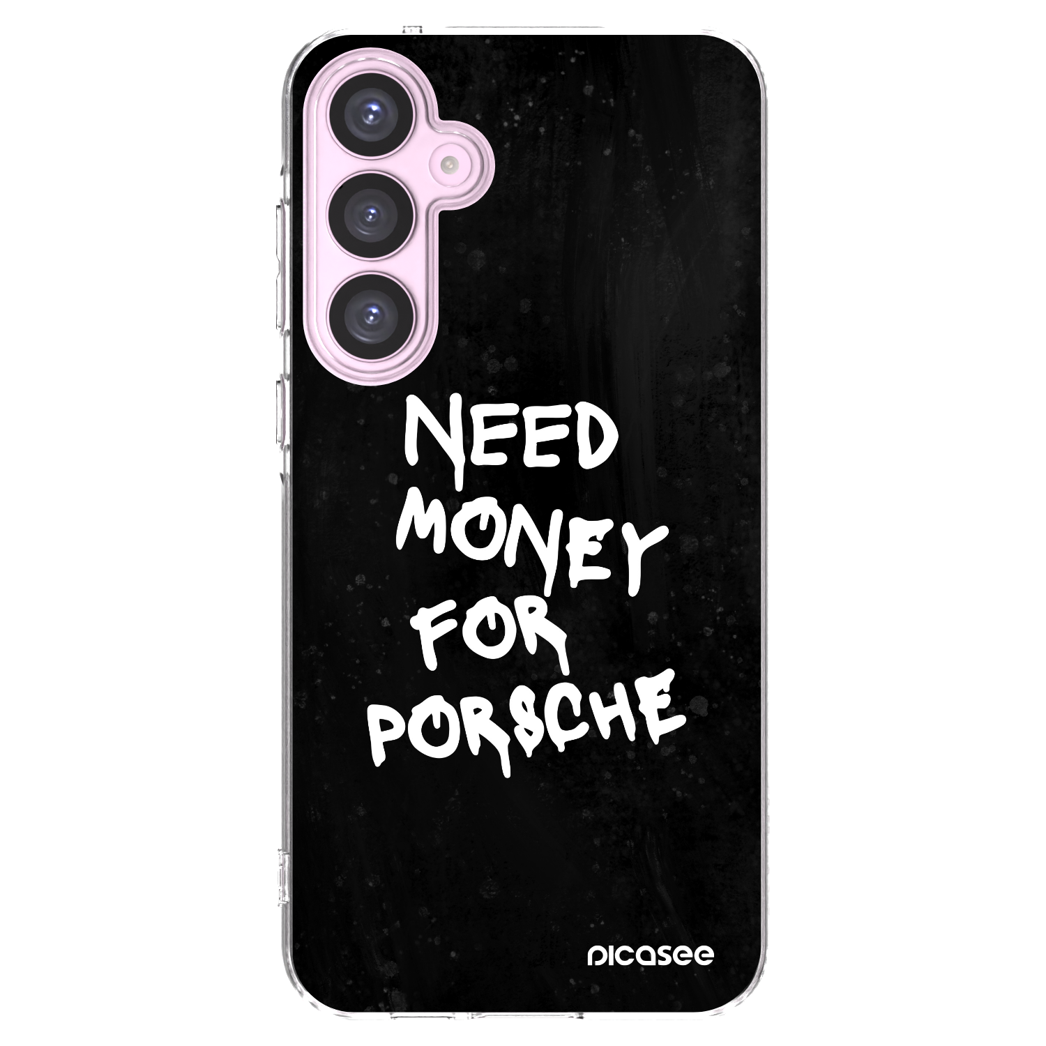 Picasee silikonska prozirna maskica za Samsung Galaxy A55 5G A556B - Black Dollar