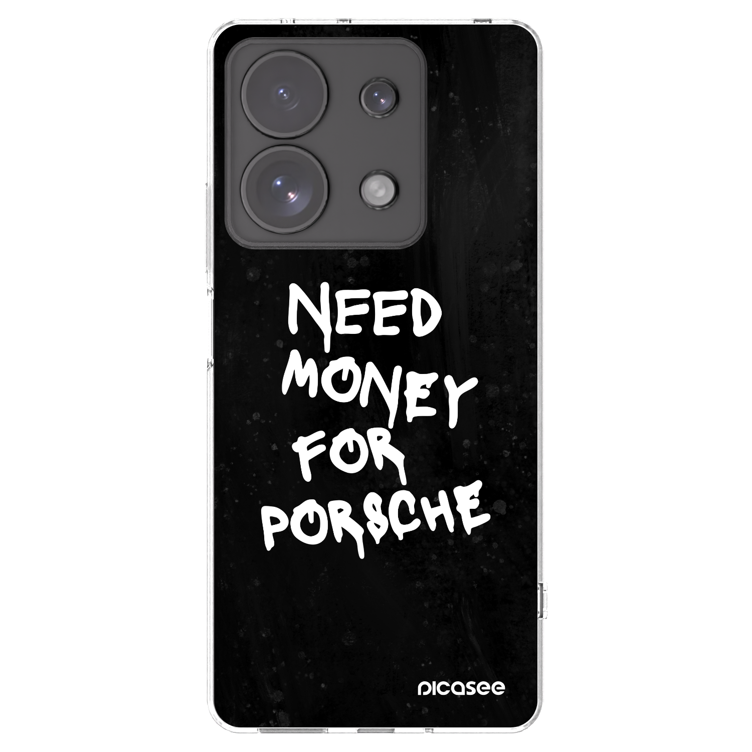 Picasee silikonska prozirna maskica za Xiaomi Redmi Note 13 Pro 4G - Black Dollar