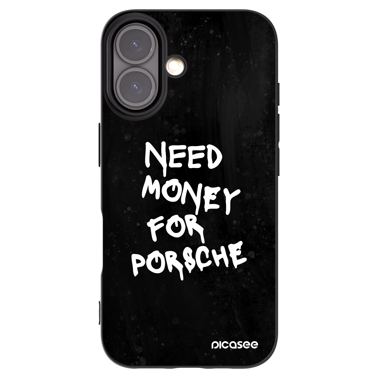 Picasee crna silikonska maskica za Apple iPhone 16 - Black Dollar