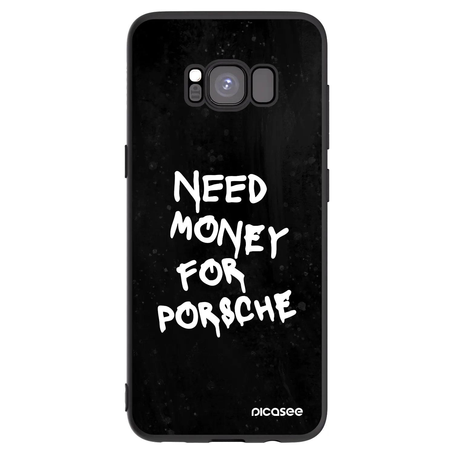 Picasee crna silikonska maskica za Samsung Galaxy S8 G950F - Black Dollar