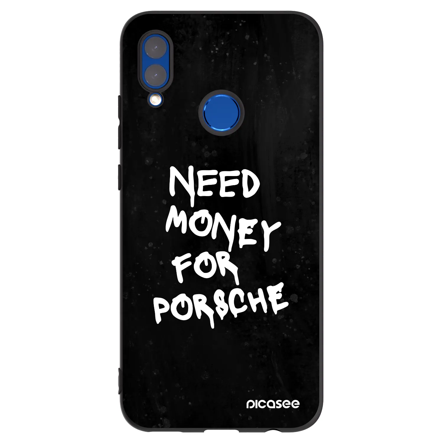 Picasee crna silikonska maskica za Honor 10 Lite - Black Dollar