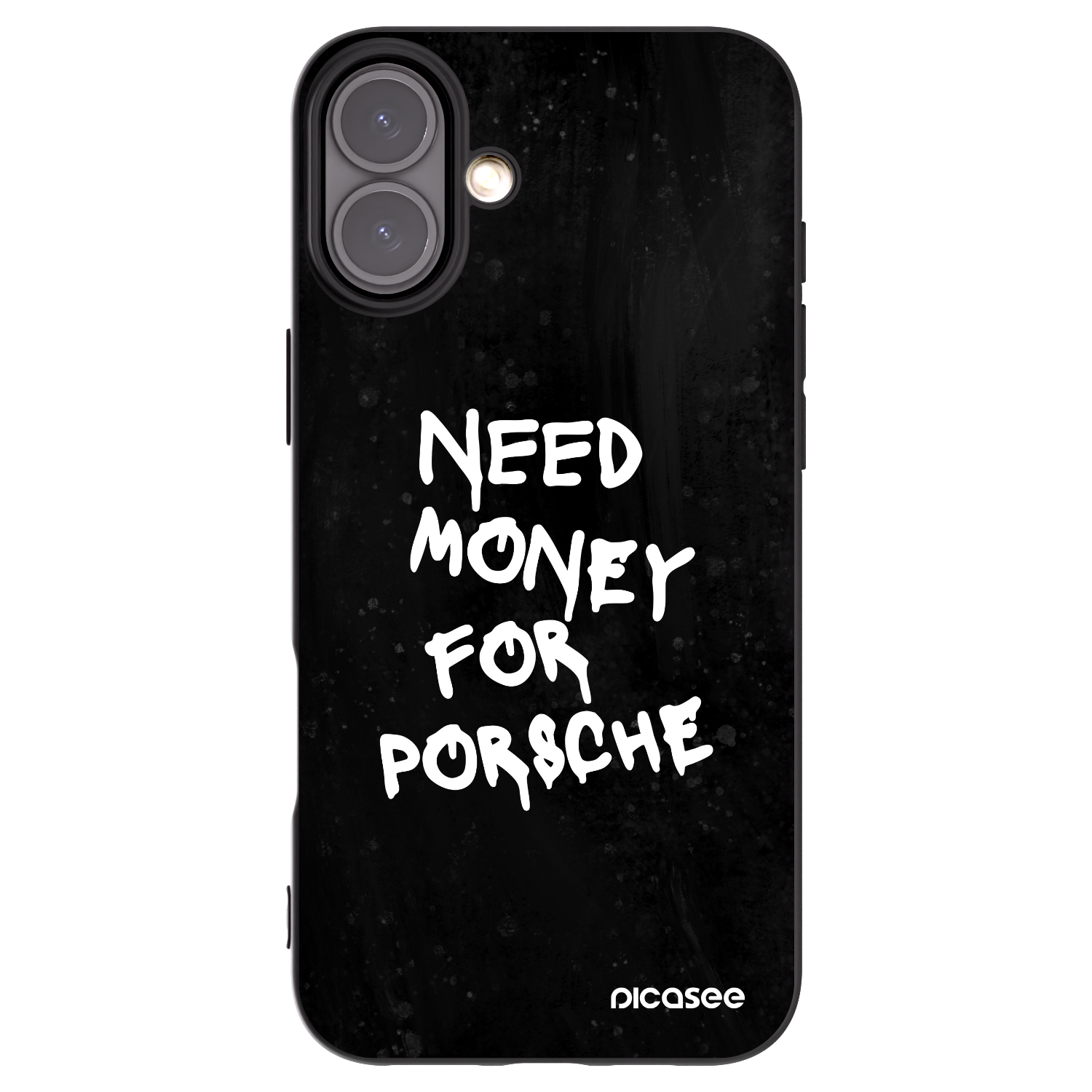 Picasee crna silikonska maskica za Apple iPhone 16 Plus - Black Dollar
