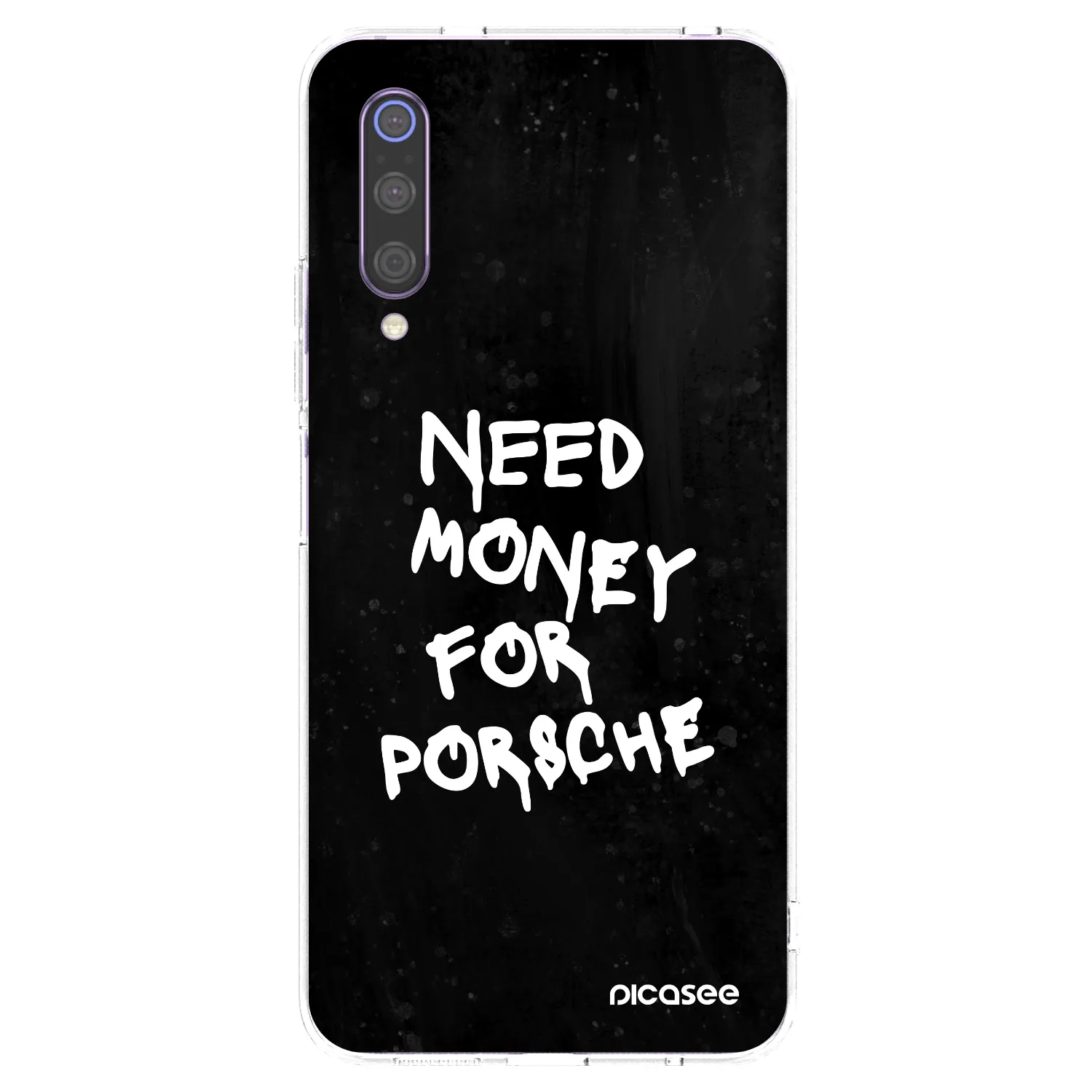 Picasee silikonska prozirna maskica za Xiaomi Mi 9 - Black Dollar