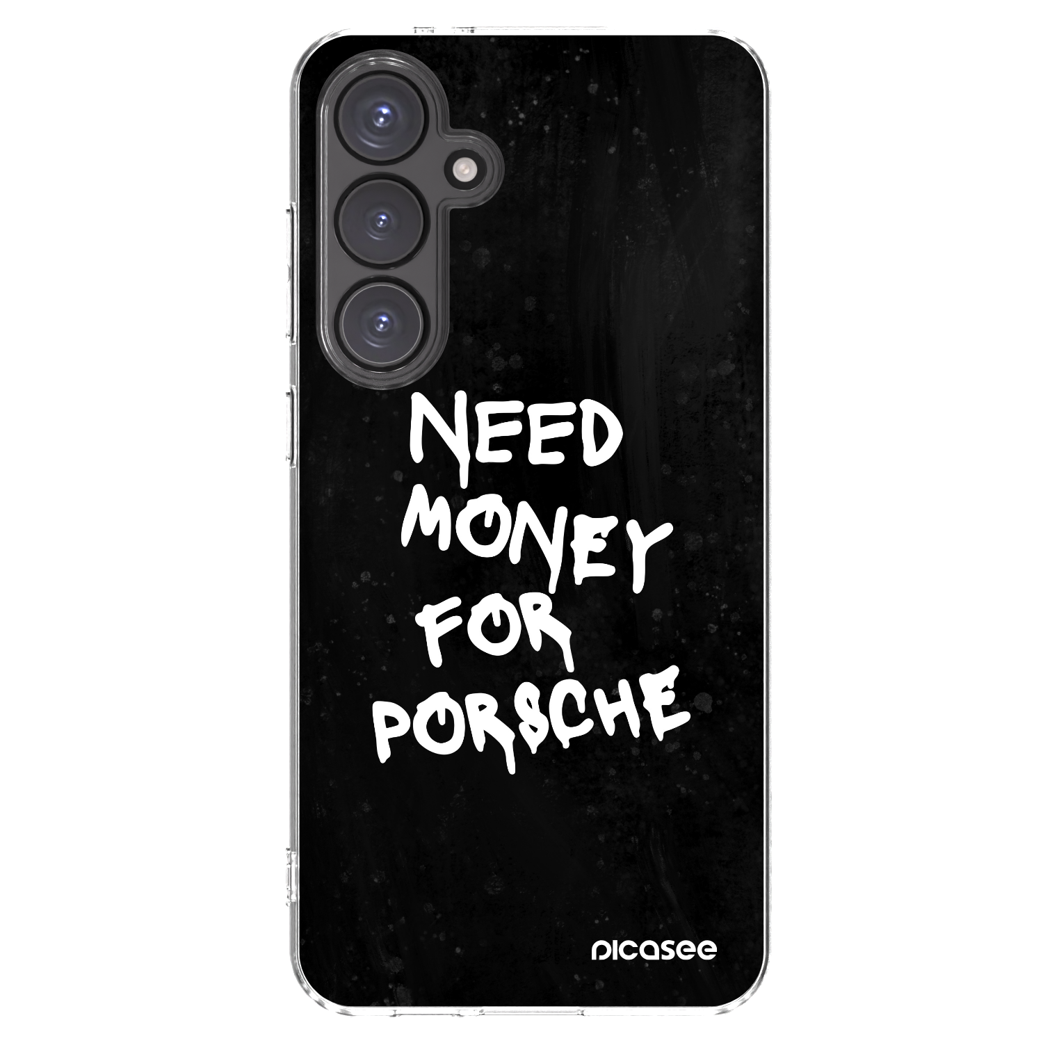 Picasee silikonska prozirna maskica za Samsung Galaxy S24 FE S721B - Black Dollar