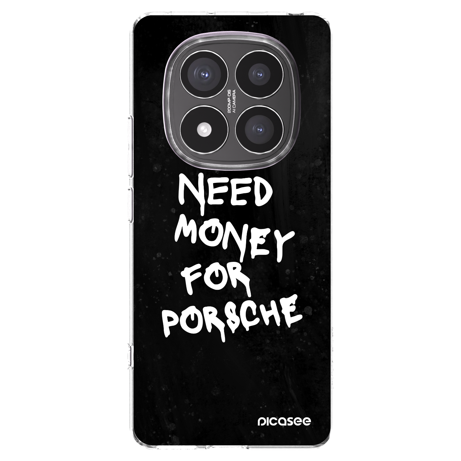 Picasee silikonska prozirna maskica za Xiaomi Redmi Note 14 Pro+ 5G - Black Dollar