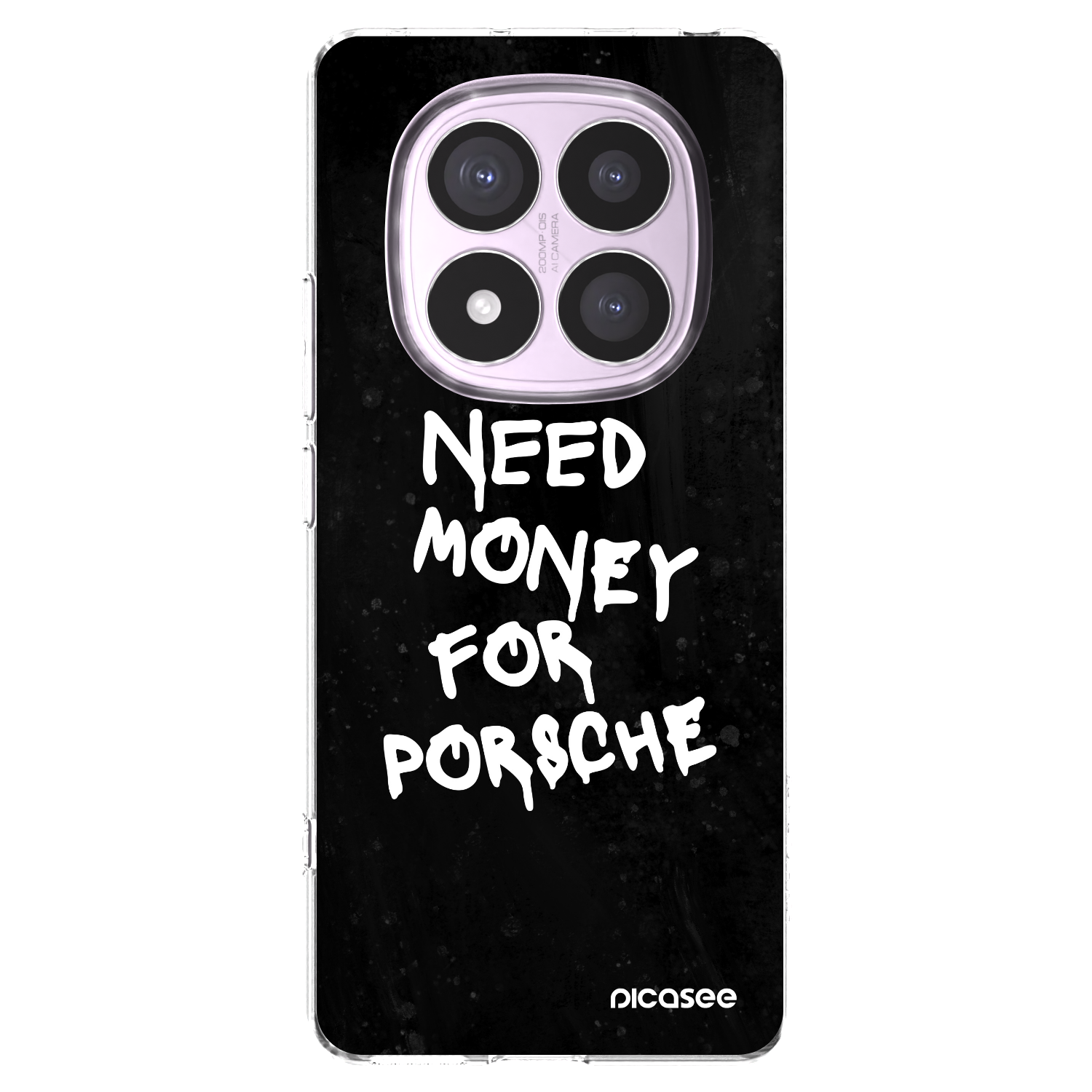 Picasee silikonska prozirna maskica za Xiaomi Redmi Note 14 Pro 5G - Black Dollar