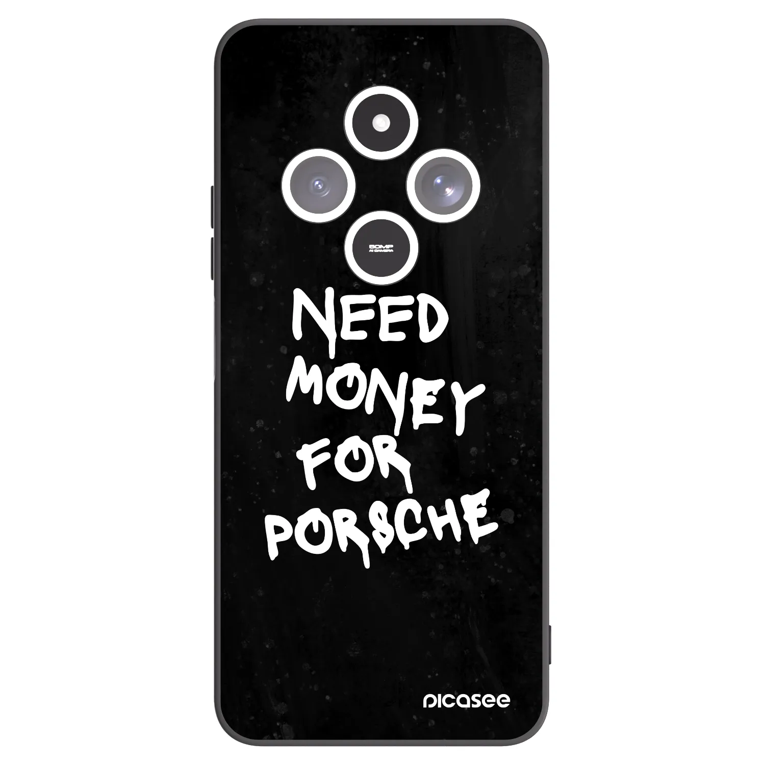 Picasee crna silikonska maskica za Xiaomi Redmi 14C - Black Dollar