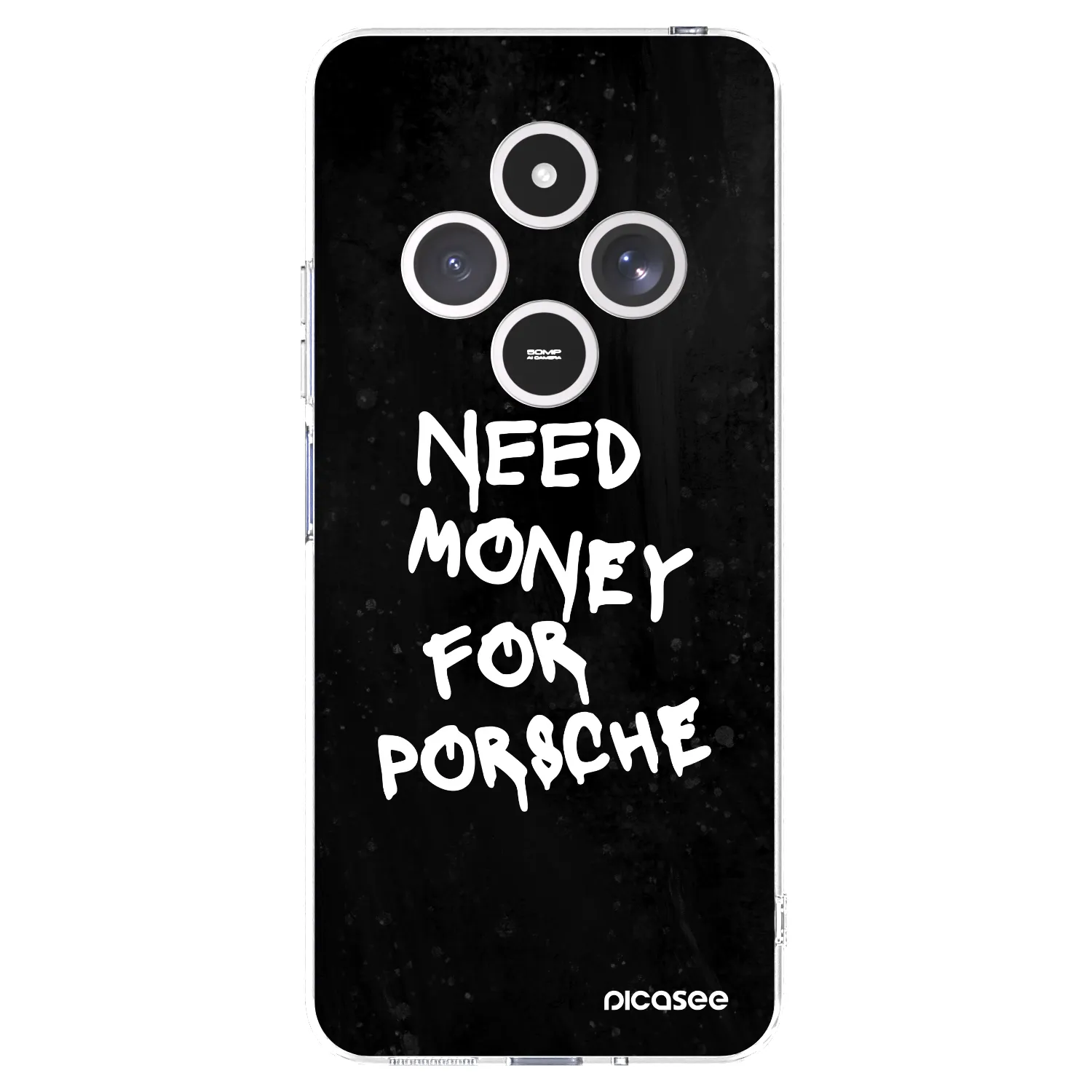 Picasee silikonska prozirna maskica za Xiaomi Redmi 14C - Black Dollar
