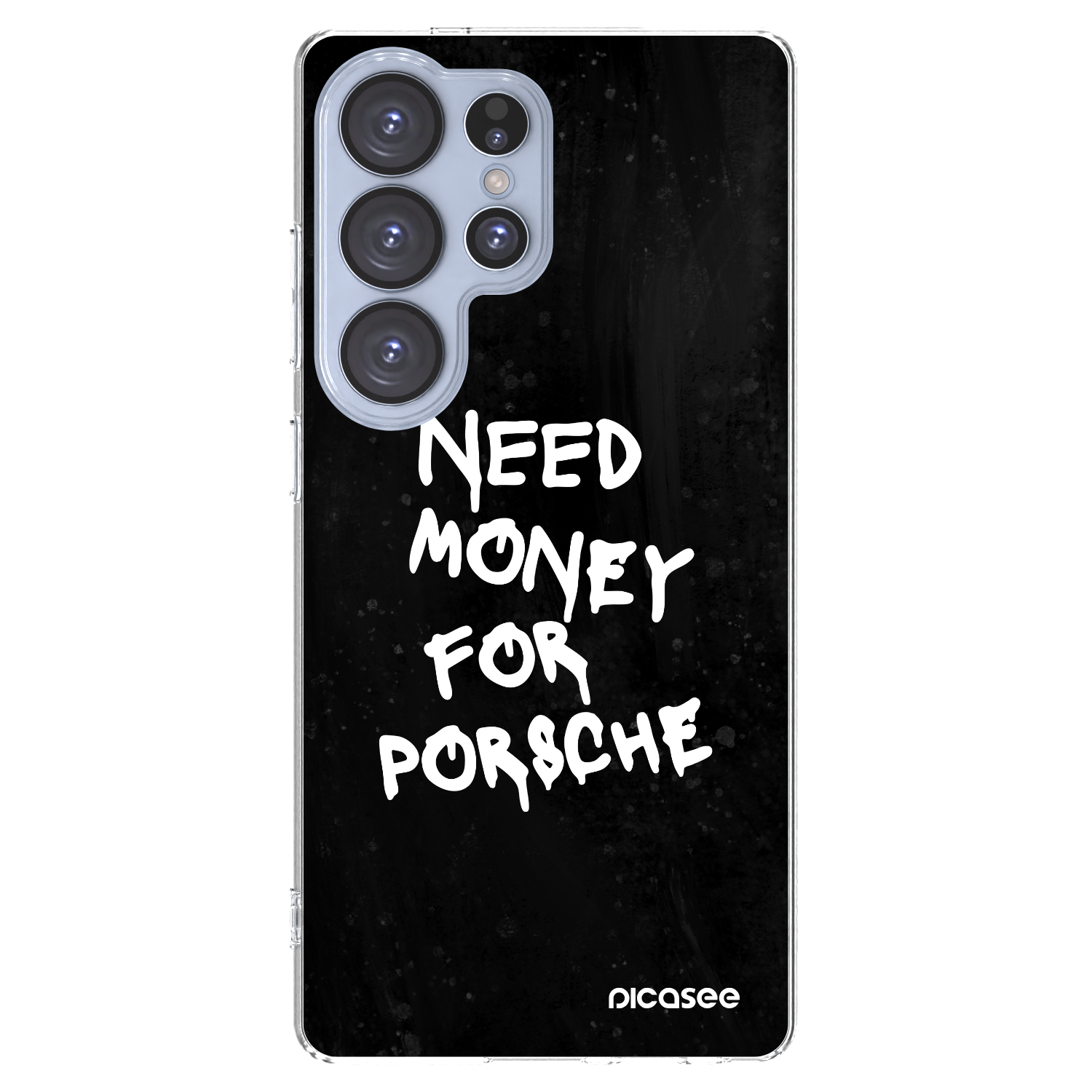 Picasee silikonska prozirna maskica za Samsung Galaxy S25 Ultra 5G - Black Dollar