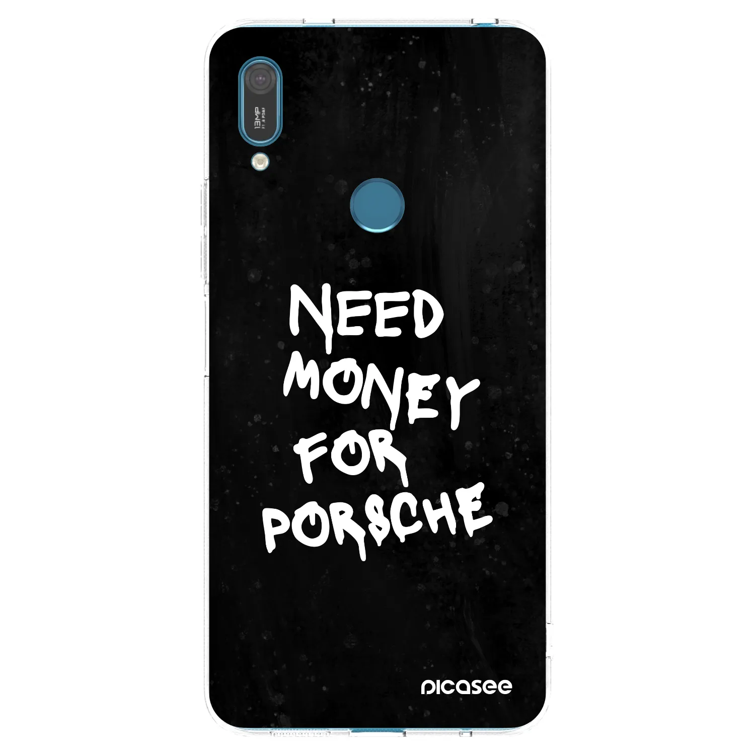 Picasee silikonska prozirna maskica za Huawei Y7 2019 - Black Dollar