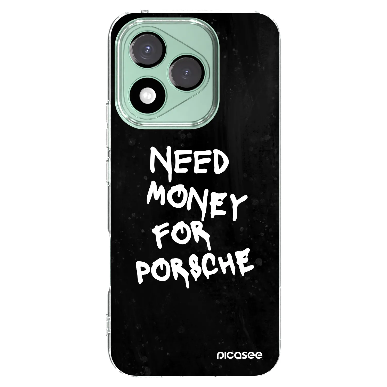 Picasee silikonska prozirna maskica za Honor 400 Lite 5G - Black Dollar