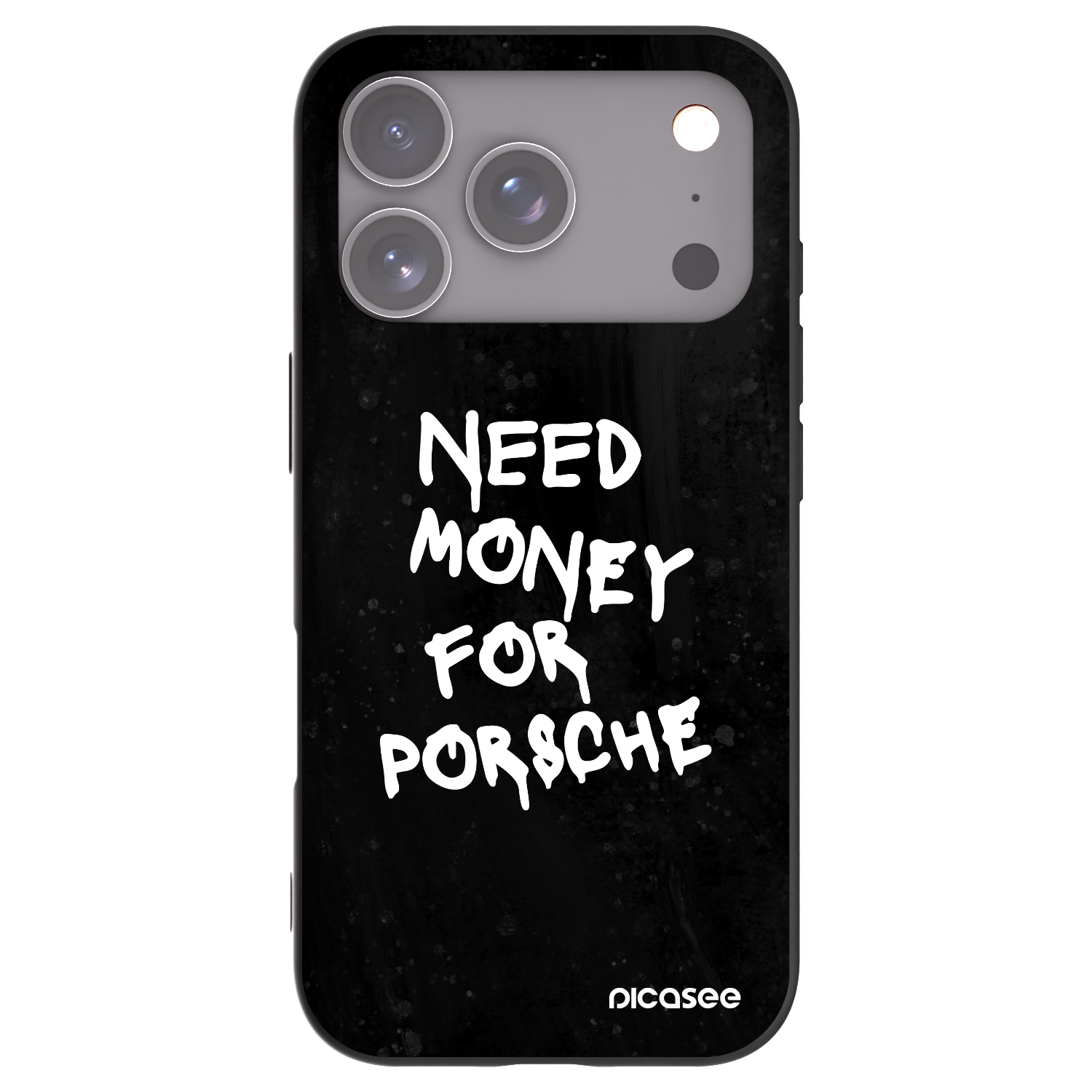 Picasee crna silikonska maskica za Apple iPhone 17 Pro - Black Dollar