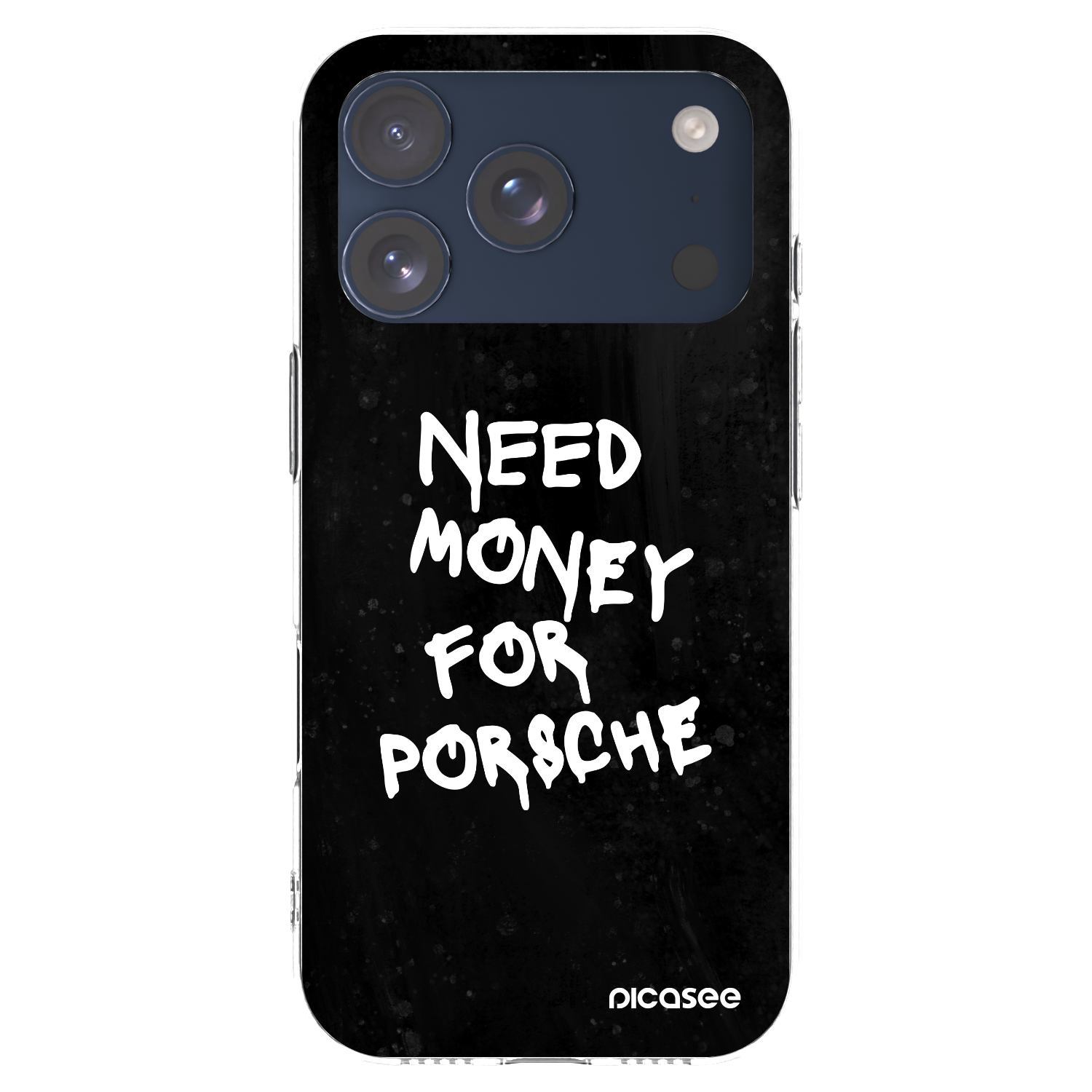 Picasee silikonska prozirna maskica za Apple iPhone 17 Pro - Black Dollar