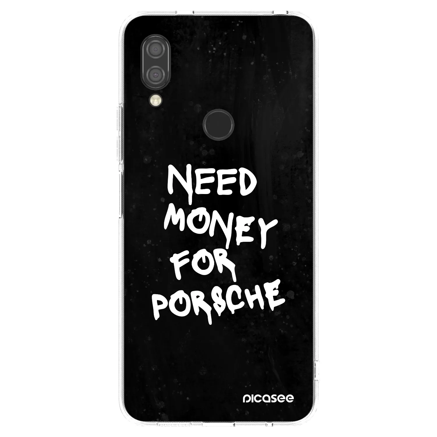 Picasee silikonska prozirna maskica za Xiaomi Redmi 7 - Black Dollar