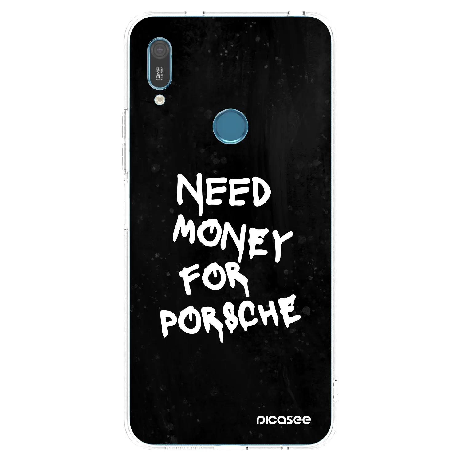 Picasee silikonska prozirna maskica za Huawei Y6 2019 - Black Dollar