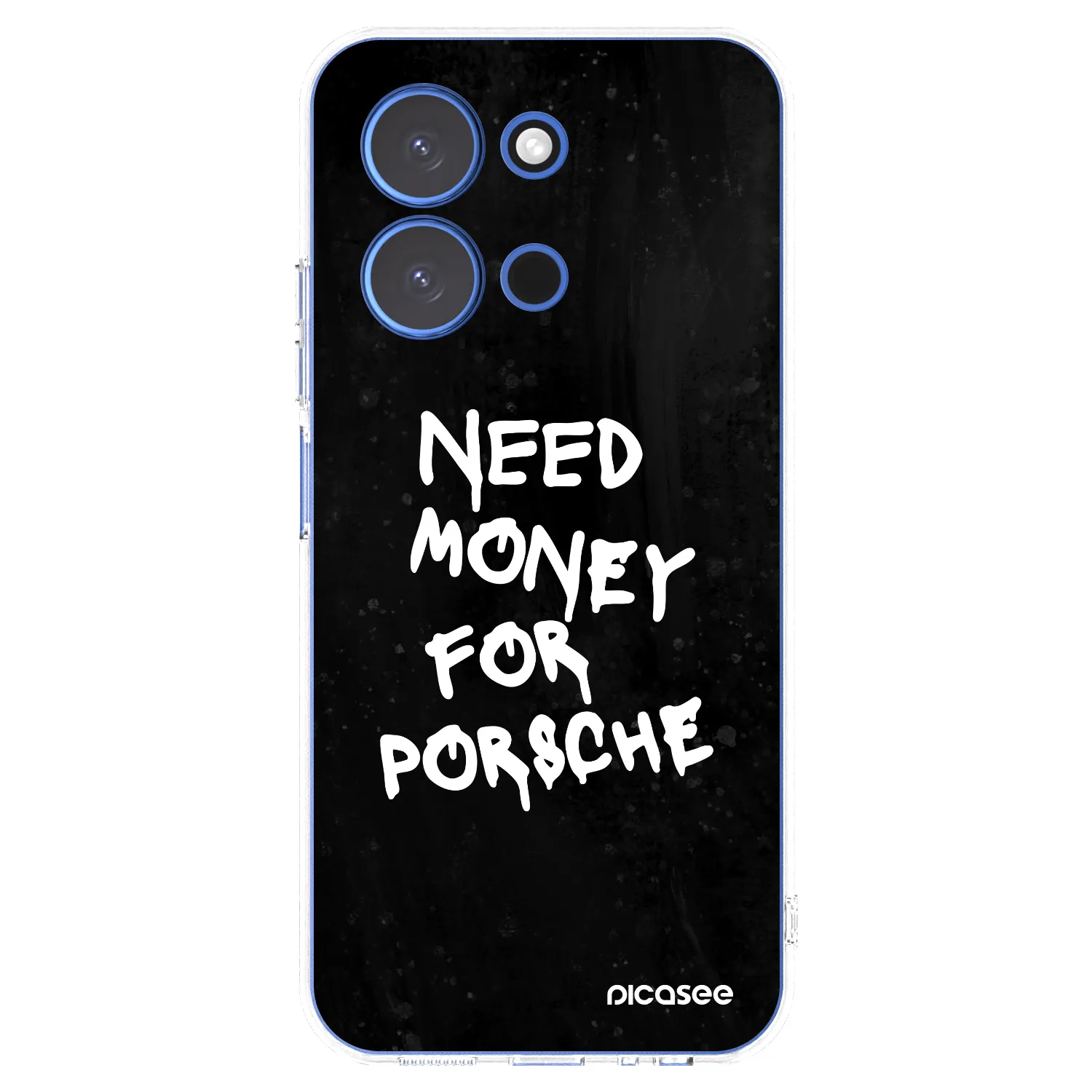 Picasee silikonska prozirna maskica za Xiaomi Redmi 15C 4G - Black Dollar