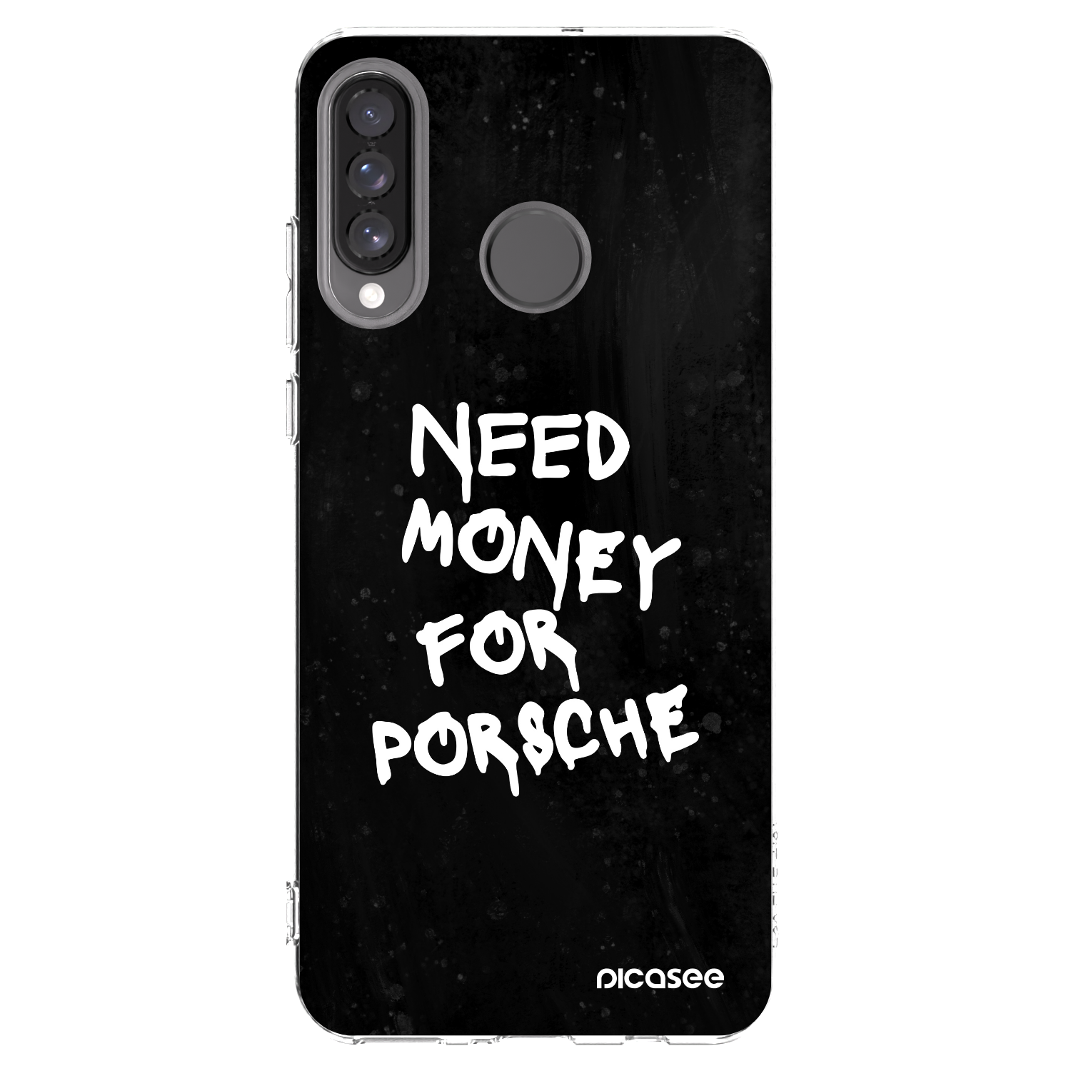 Picasee silikonska prozirna maskica za Huawei P30 Lite - Black Dollar