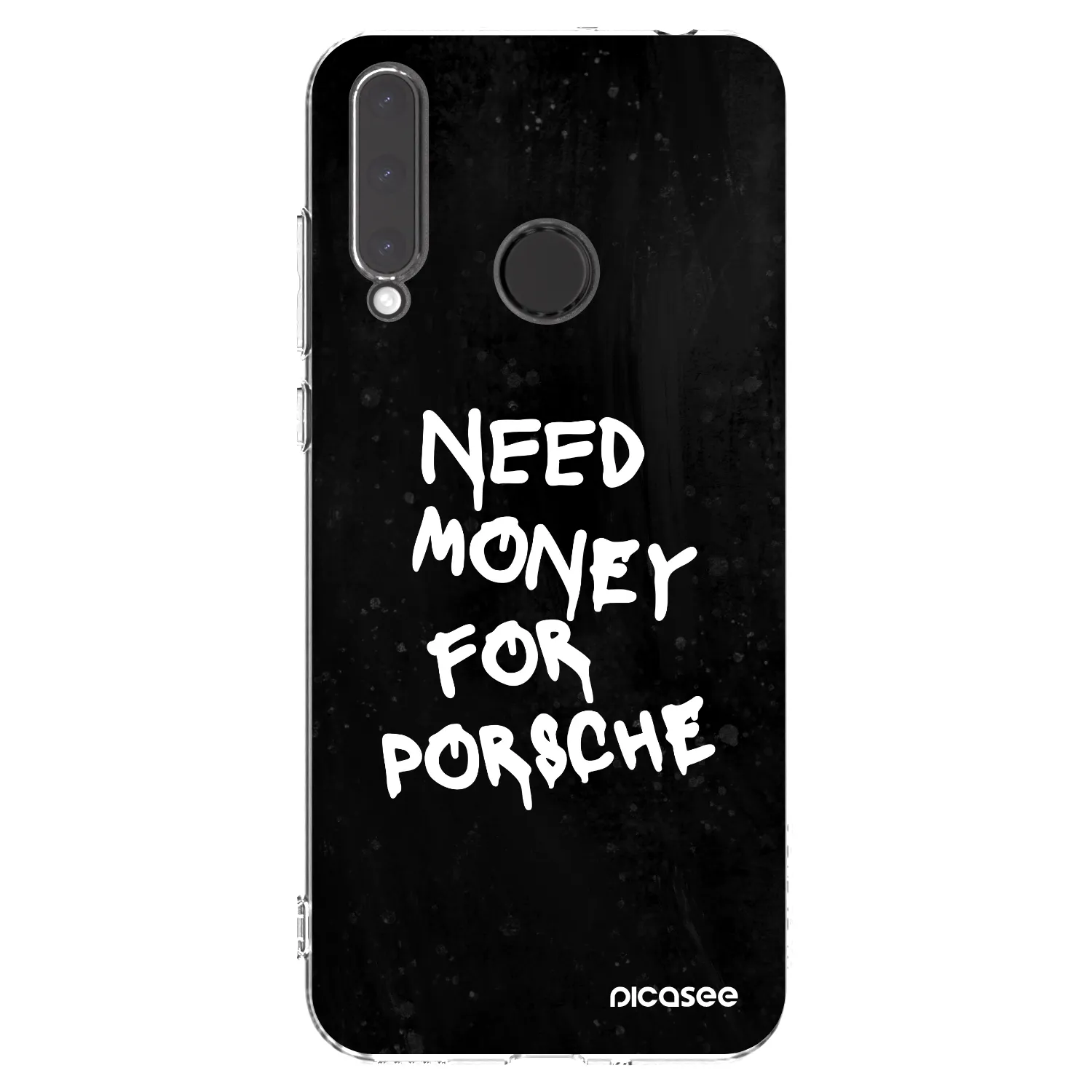 Picasee silikonska prozirna maskica za Honor 20 Lite - Black Dollar