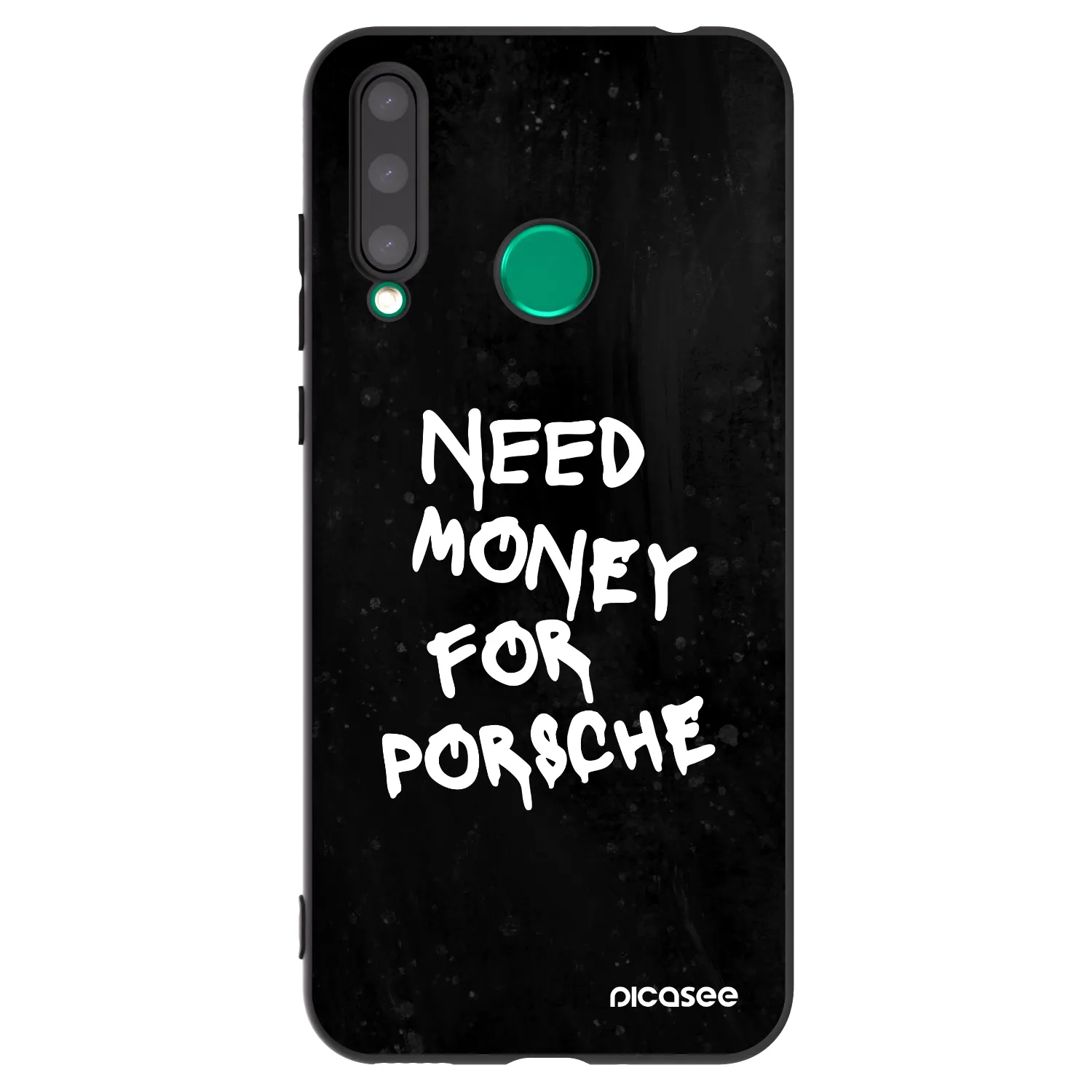 Picasee crna silikonska maskica za Honor 20 Lite - Black Dollar