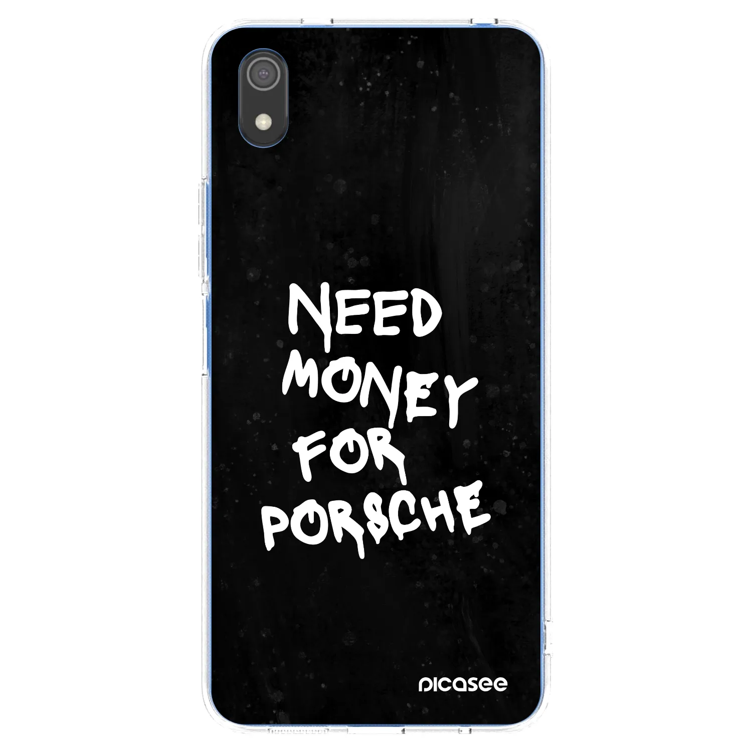 Picasee silikonska prozirna maskica za Xiaomi Redmi 7A - Black Dollar
