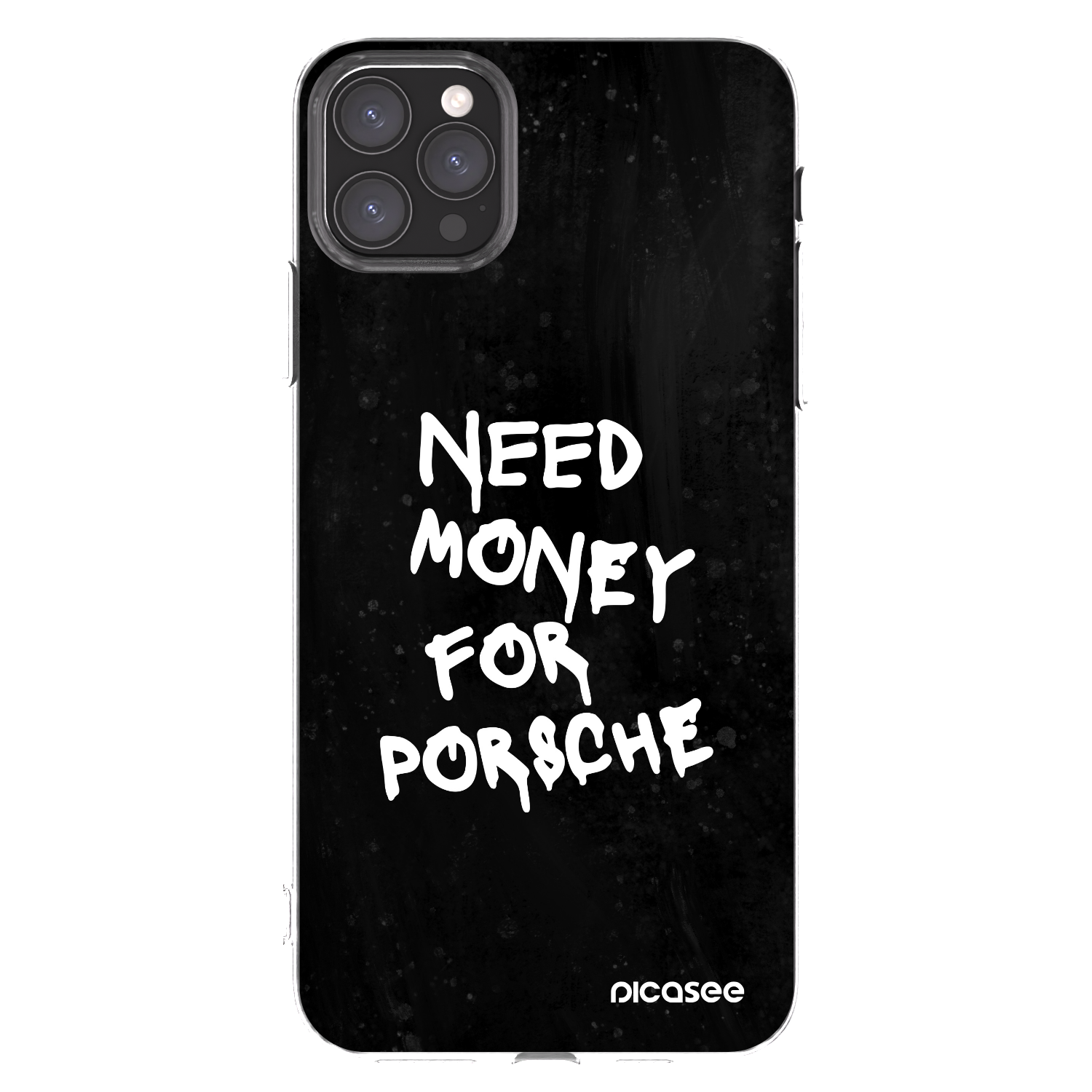 Picasee silikonska prozirna maskica za Apple iPhone 11 Pro Max - Black Dollar