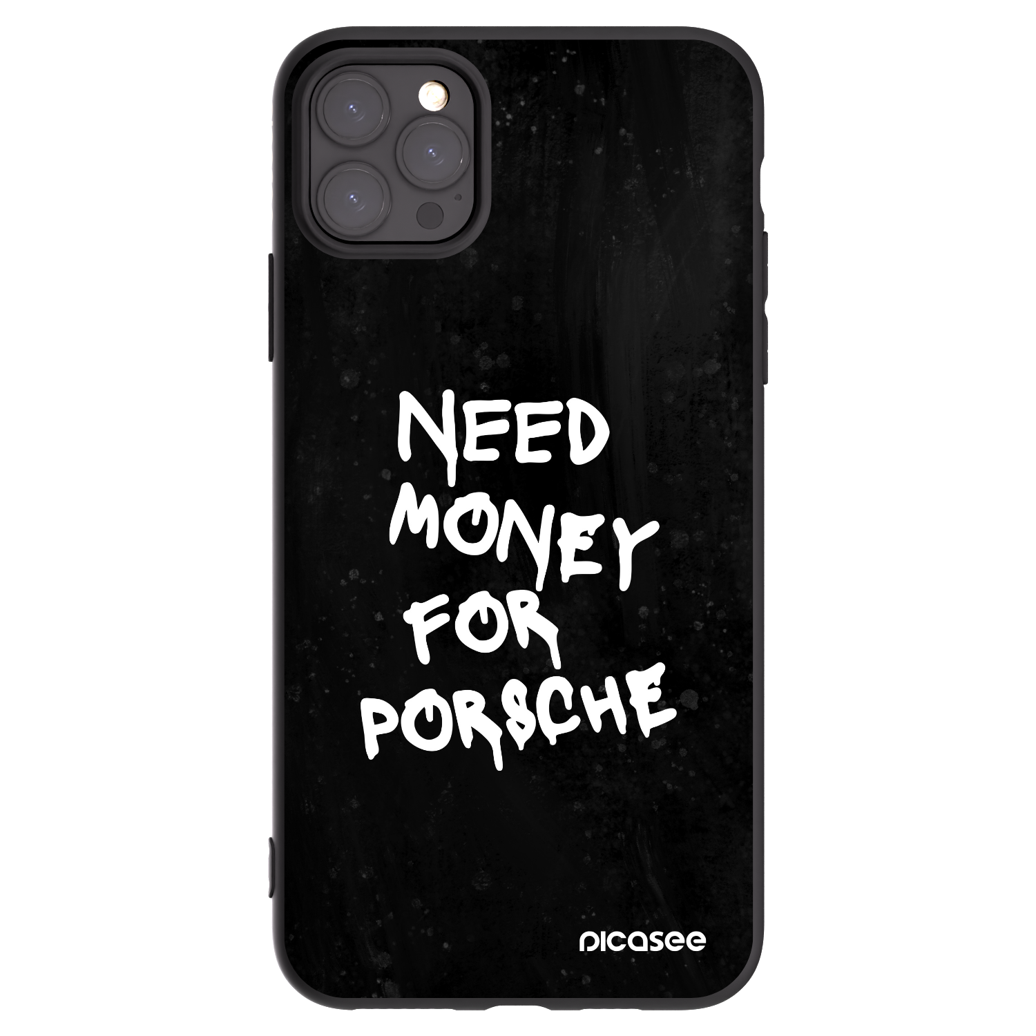 Picasee crna silikonska maskica za Apple iPhone 11 Pro Max - Black Dollar