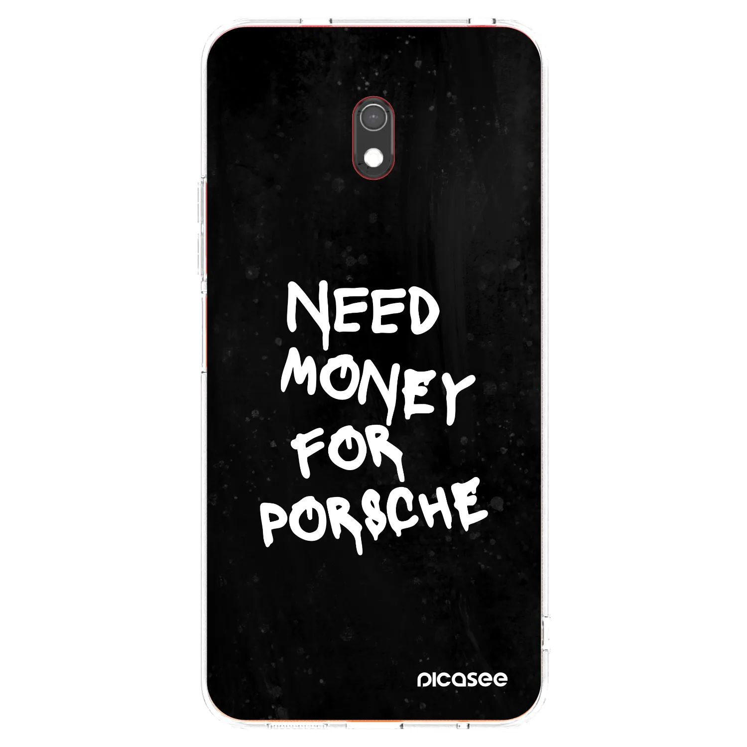 Picasee silikonska prozirna maskica za Xiaomi Redmi 8A - Black Dollar